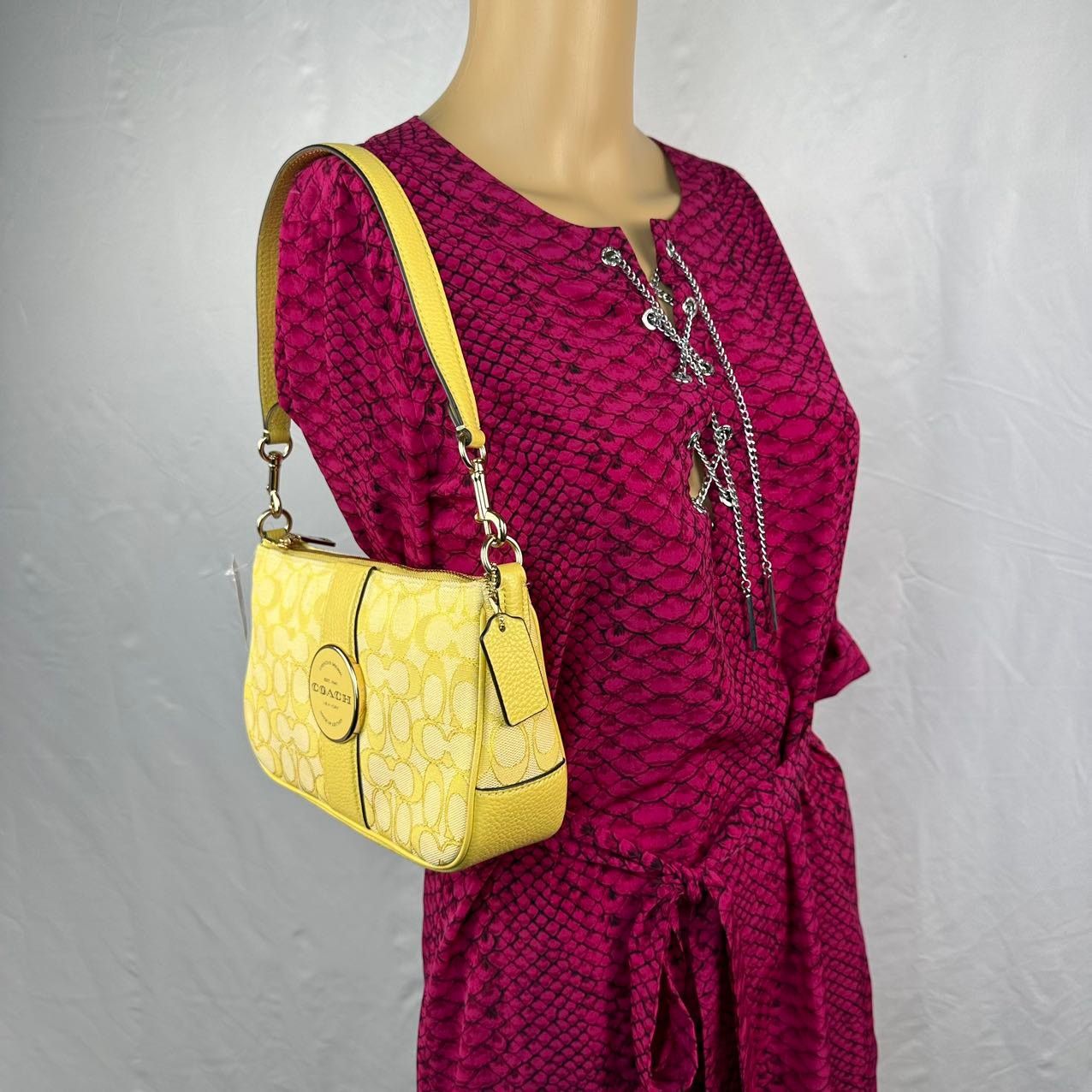 Coach COACH C8306 Lonnie Baguette In Signature Jacquard Size ONE SIZE - 2 Thumbnail