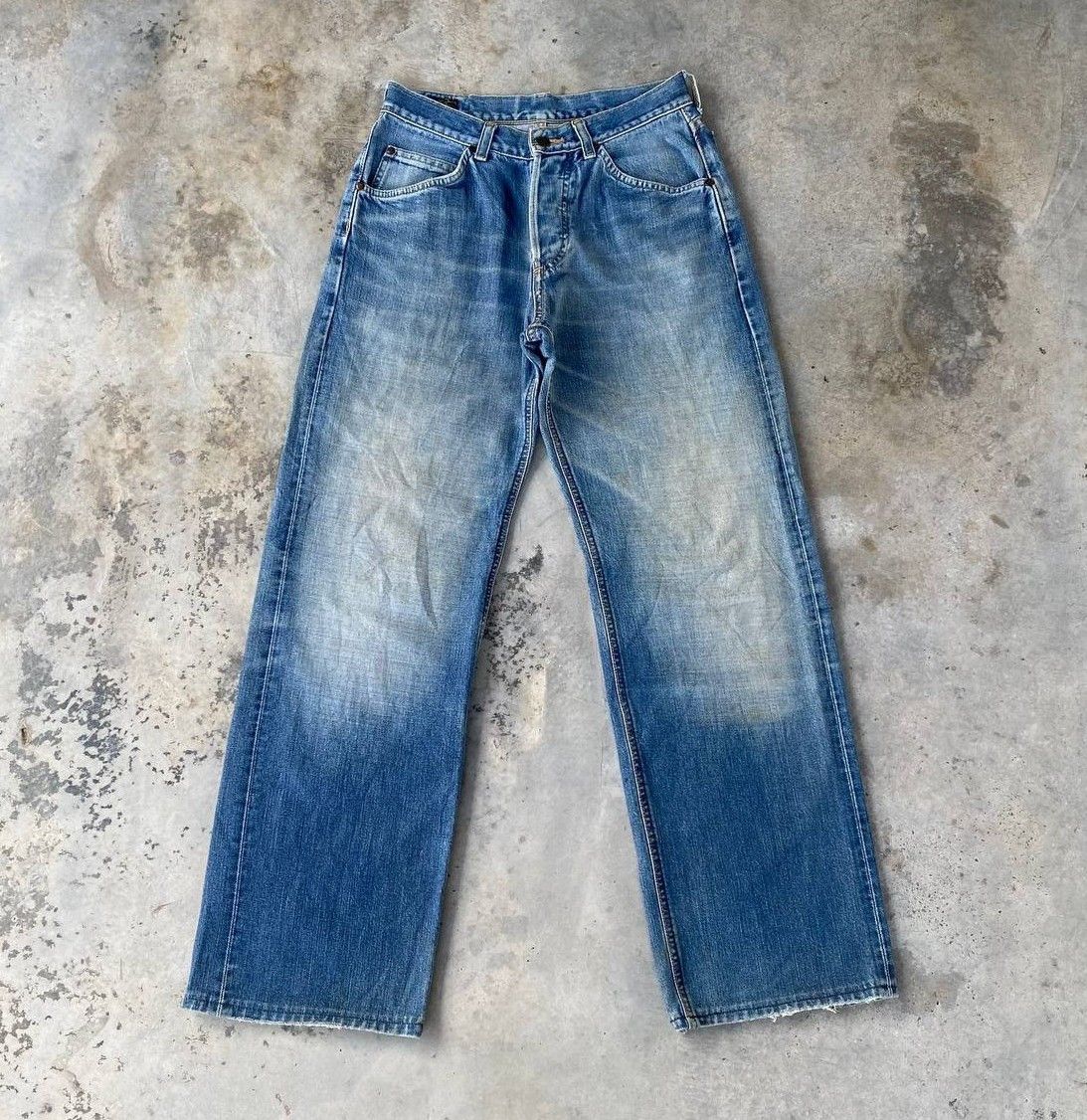 Lee Vintage 90s LEE RIDERS SELVEDGED Loose Denim Grunge Bluewash Size US 28 / EU 44 - 1 Thumbnail