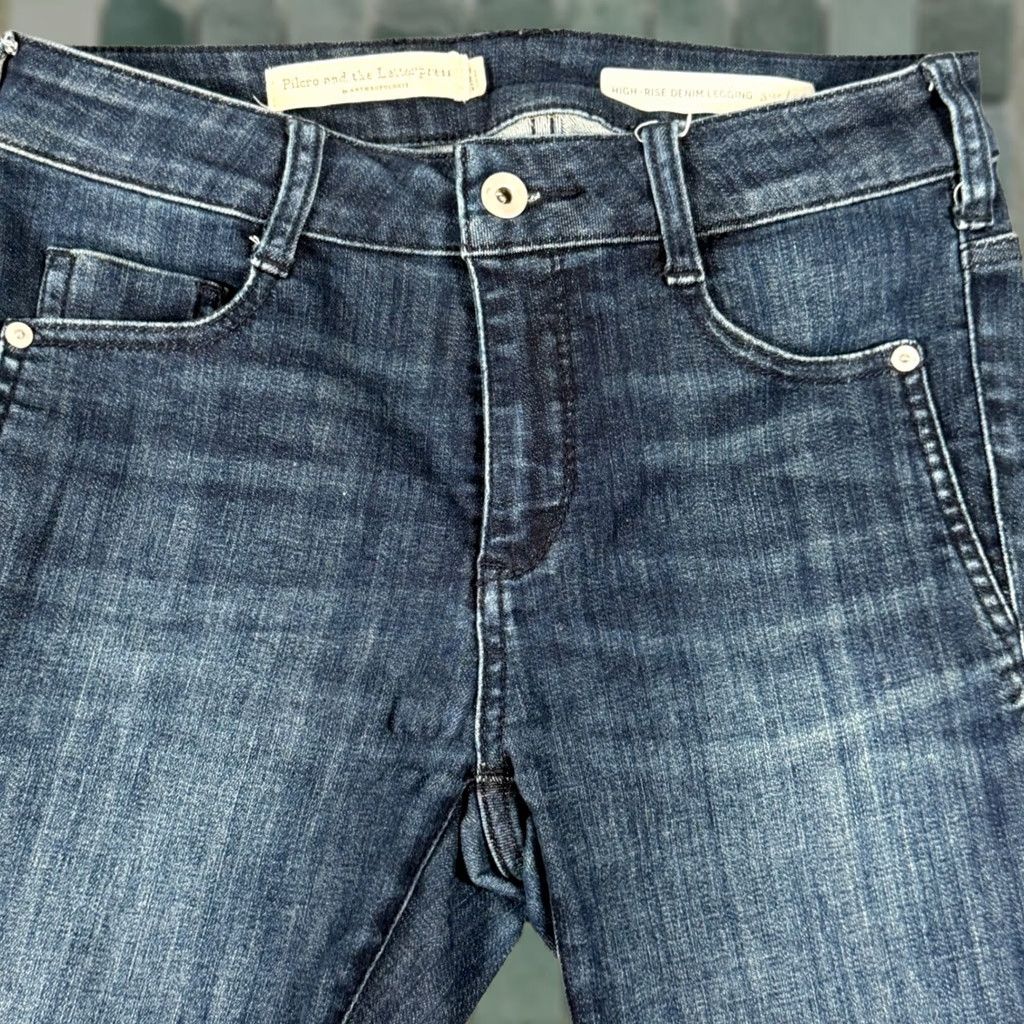 Vintage Pilcro and the Letterpress High-Rise Denim Leggings Dark Wash Size 26 Womens Size 26" / US 2 / IT 38 - 1 Thumbnail