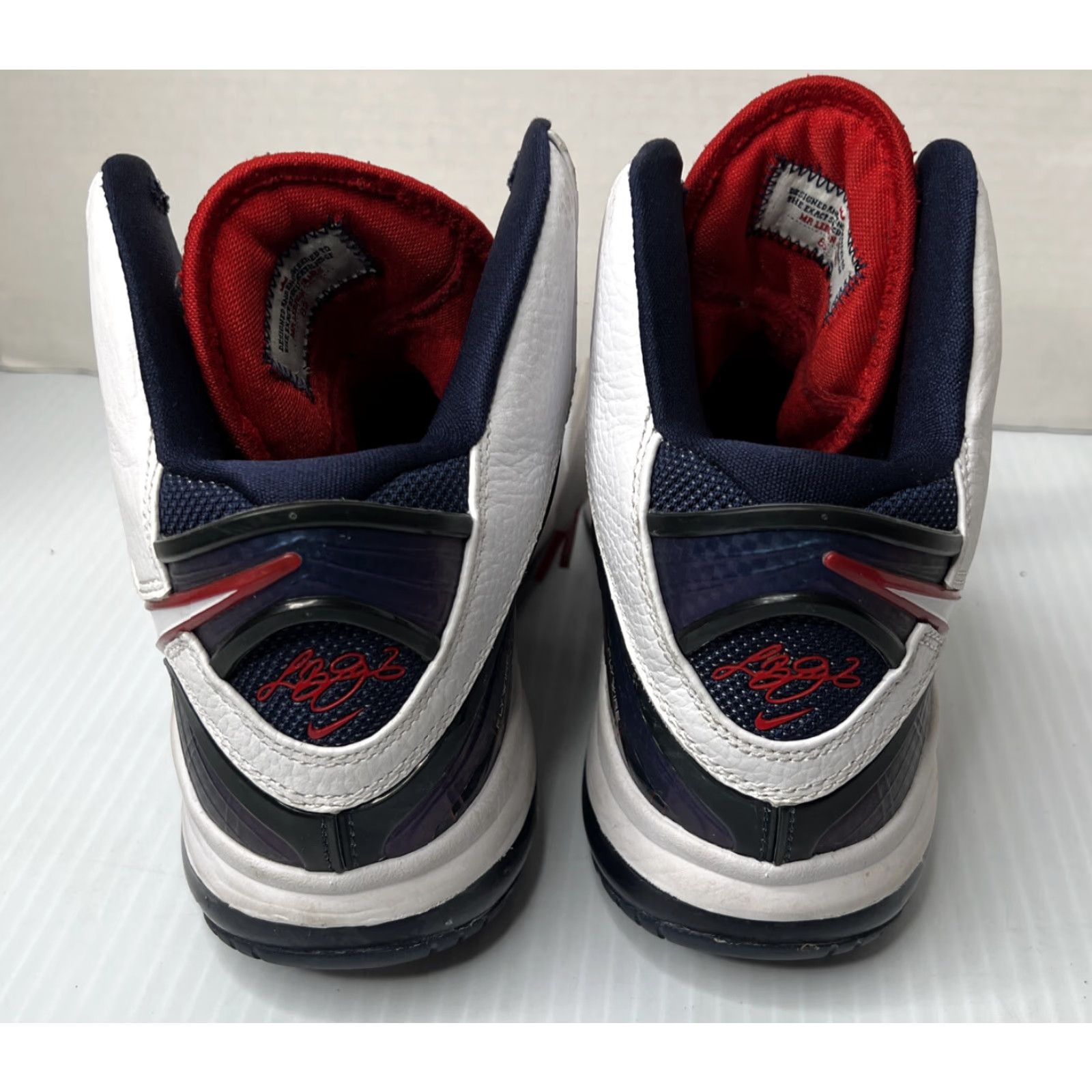 Nike Nike LeBron 8 USA Olympic Veterans Day Basketball Sneakers Men Size 8.5 White Size US 8.5 / EU 41-42 - 6 Thumbnail