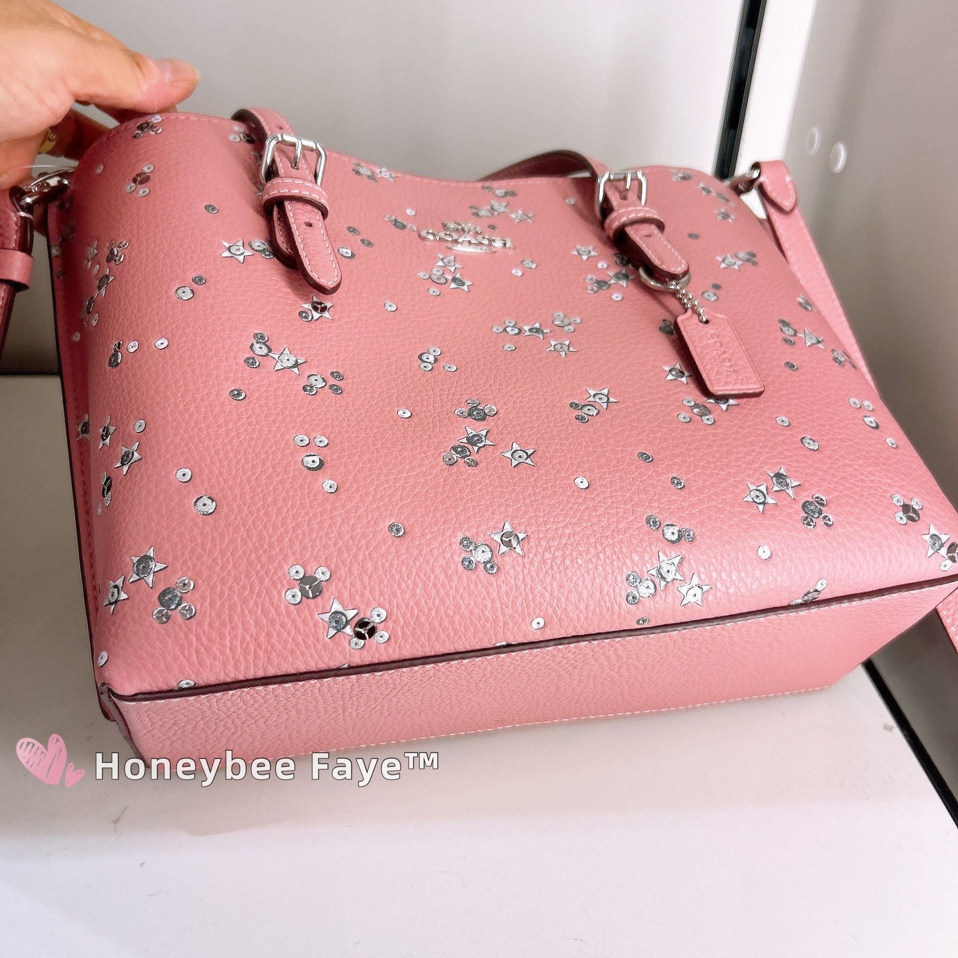Coach Mollie Tote Bag 25 With Star Print CCV87 Size ONE SIZE - 7 Thumbnail