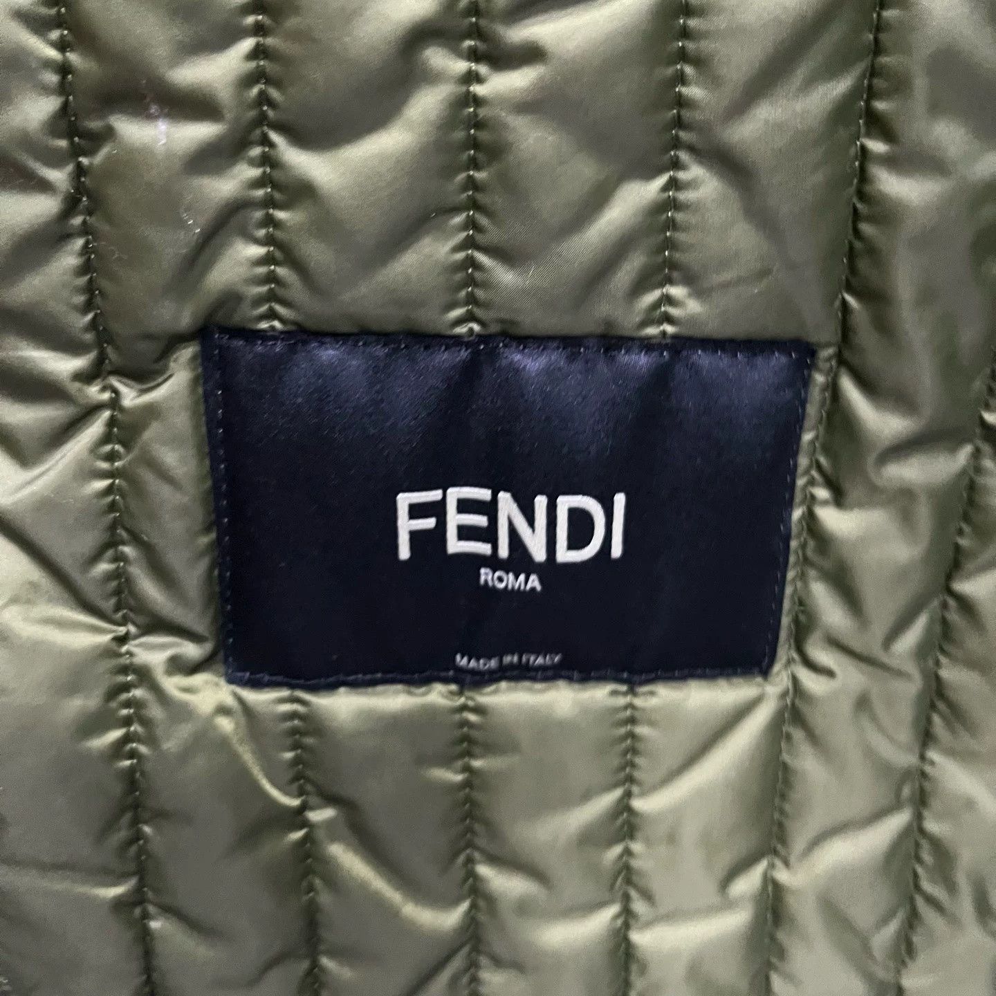 Fendi Fendi Green Solid Applique Wool Lapel Mink Hood Jacket Size US M / EU 48-50 / 2 - 4 Thumbnail