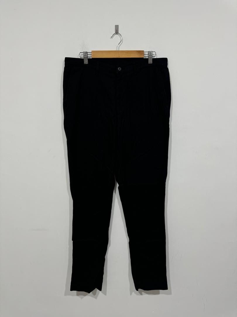 Vintage Issey Miyake Men Black Cotton Pants