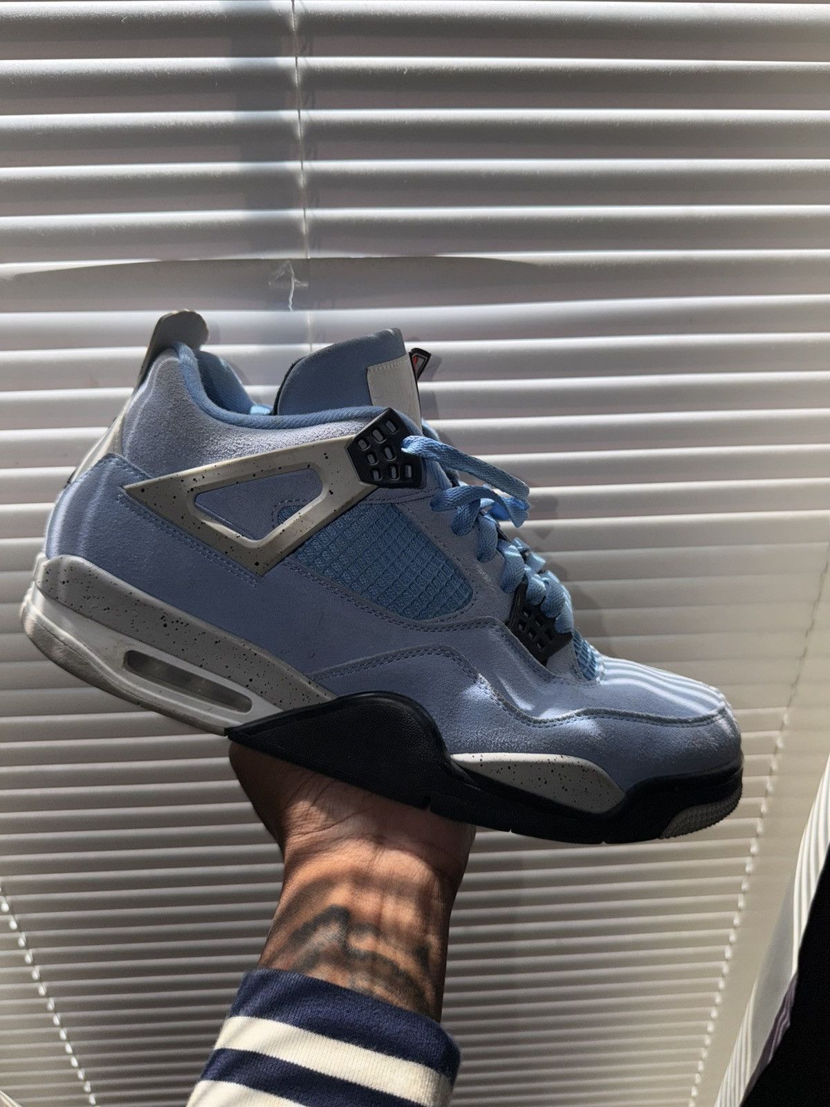 Jordan Brand Jordan 4 Retro University Blue Size US 13 / EU 46 - 1 Thumbnail