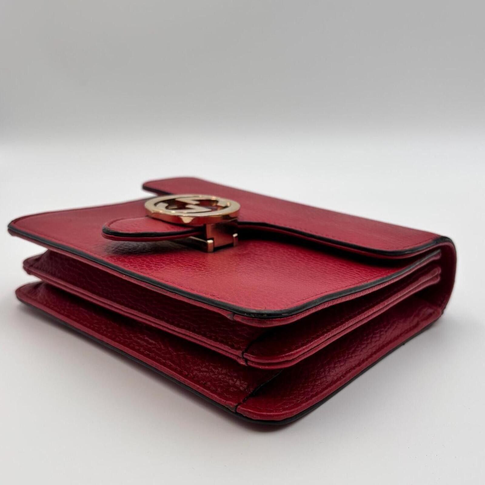 Other Gucci Interlocking GG Red Leather Chain Crossbody Bag Size ONE SIZE - 7 Thumbnail