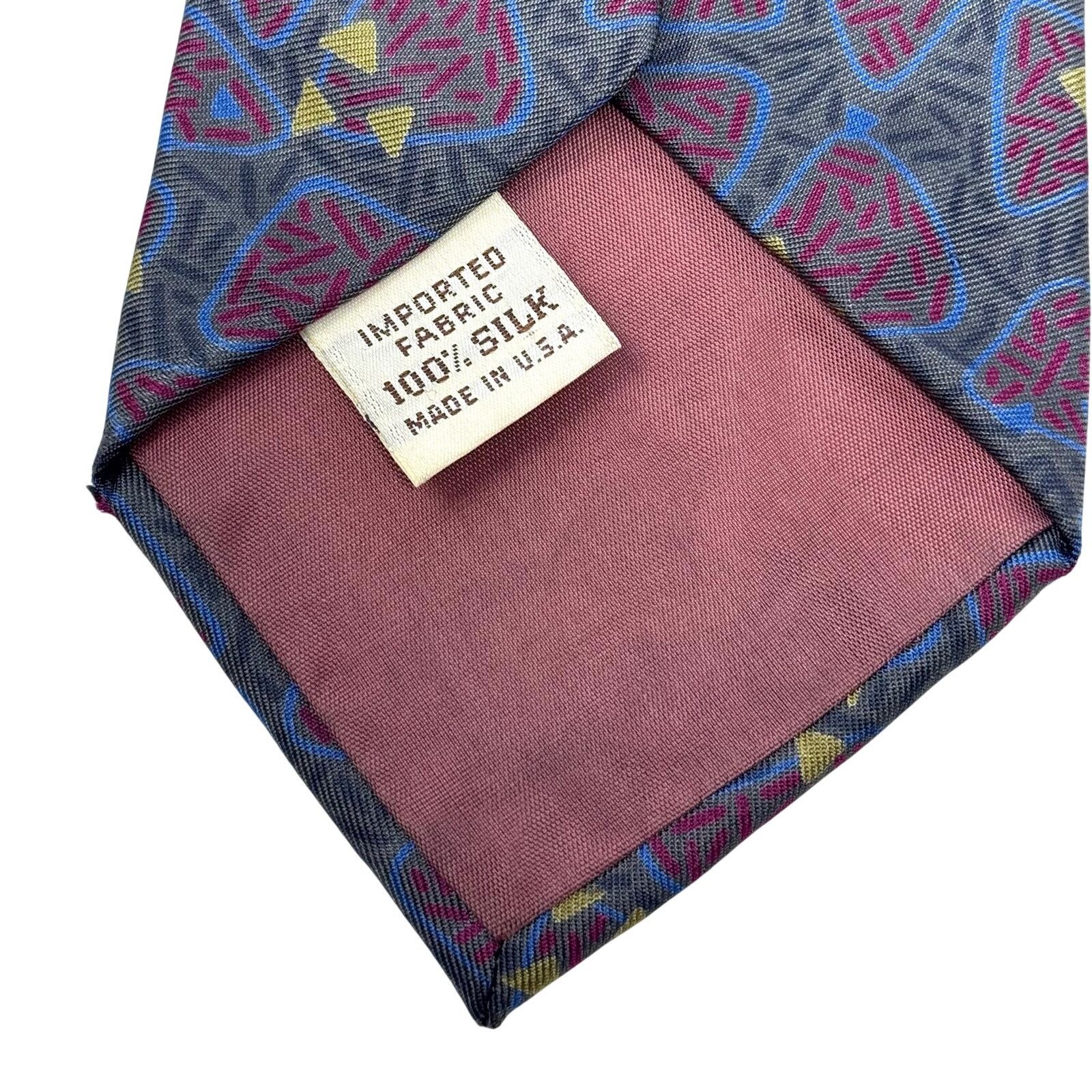 Saint Laurent Paris YSL Abstract Pattern Tie Size ONE SIZE - 8 Thumbnail