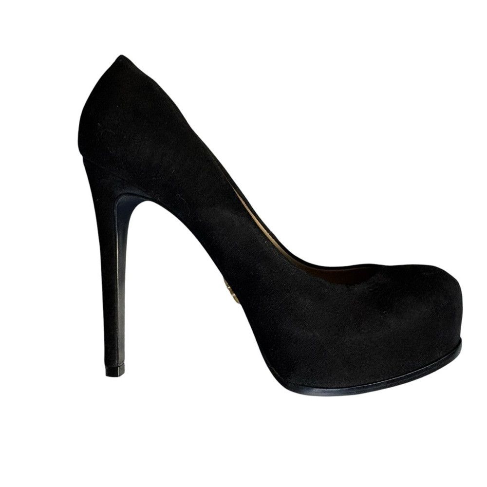 Other New Pour La Victoire Irina Black Suede High Heel Shoes Made Size US 8 / IT 38 - 2 Thumbnail