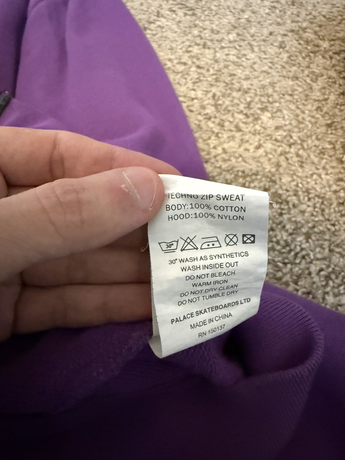 Palace Palace Techno Zip Sweat Size US L / EU 52-54 / 3 - 6 Thumbnail