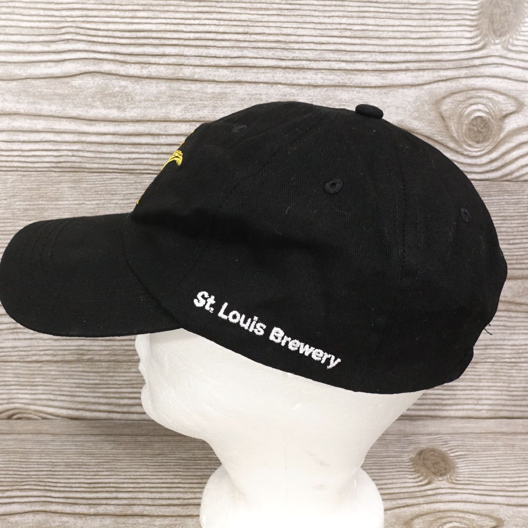 Logo 7 ANHEUSER BUSCH BLACK BASEBALL CAP UNISEX ADJUSTABLE LOGO ST LOUIS BREWERY Size ONE SIZE - 4 Thumbnail