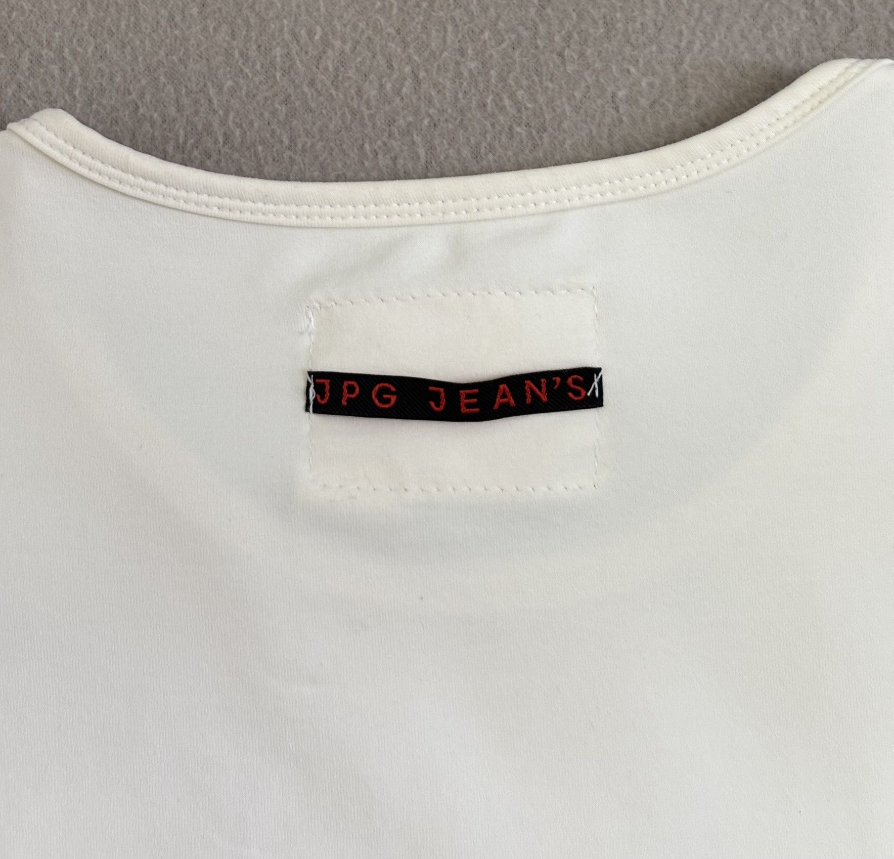 Jean Paul Gaultier Jean Paul Gaultier Jean's T-shirt White Small JPG Jeans Size US S / EU 44-46 / 1 - 13 Thumbnail