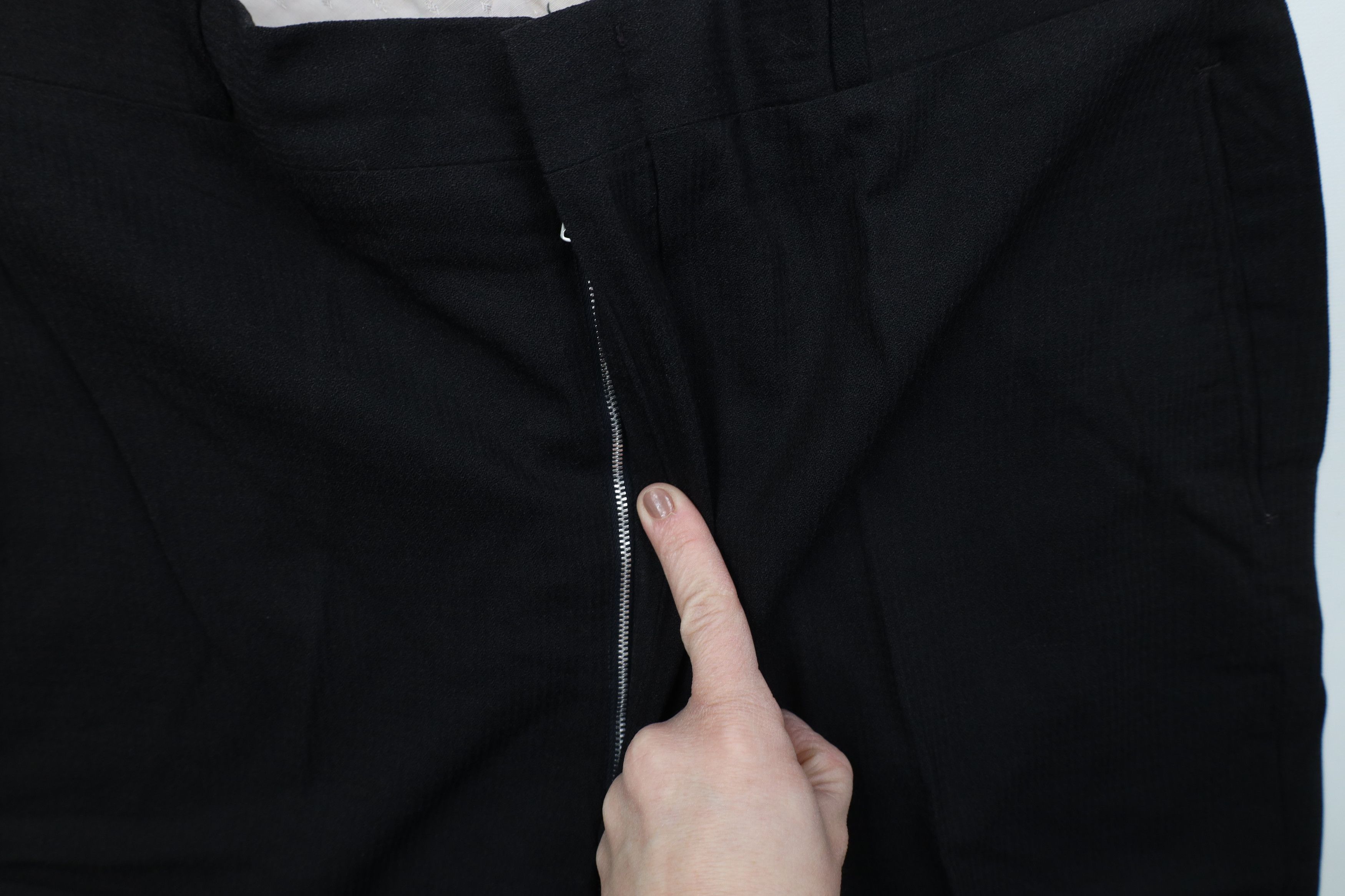 Vintage Vintage 50s Rockabilly Gabardine Knit Chino Pants Black USA Size US 34 / EU 50 - 7 Thumbnail