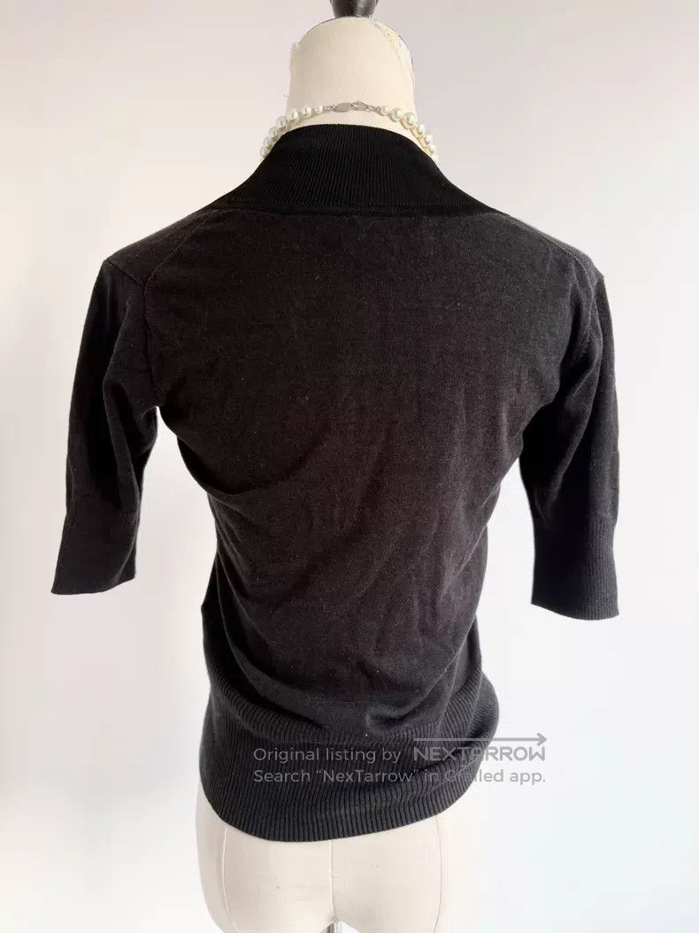 Vivienne Westwood Vivienne Westwood Gray-Black Saturn Short Sleeve Knit Top Size M / US 6-8 / IT 42-44 - 5 Thumbnail