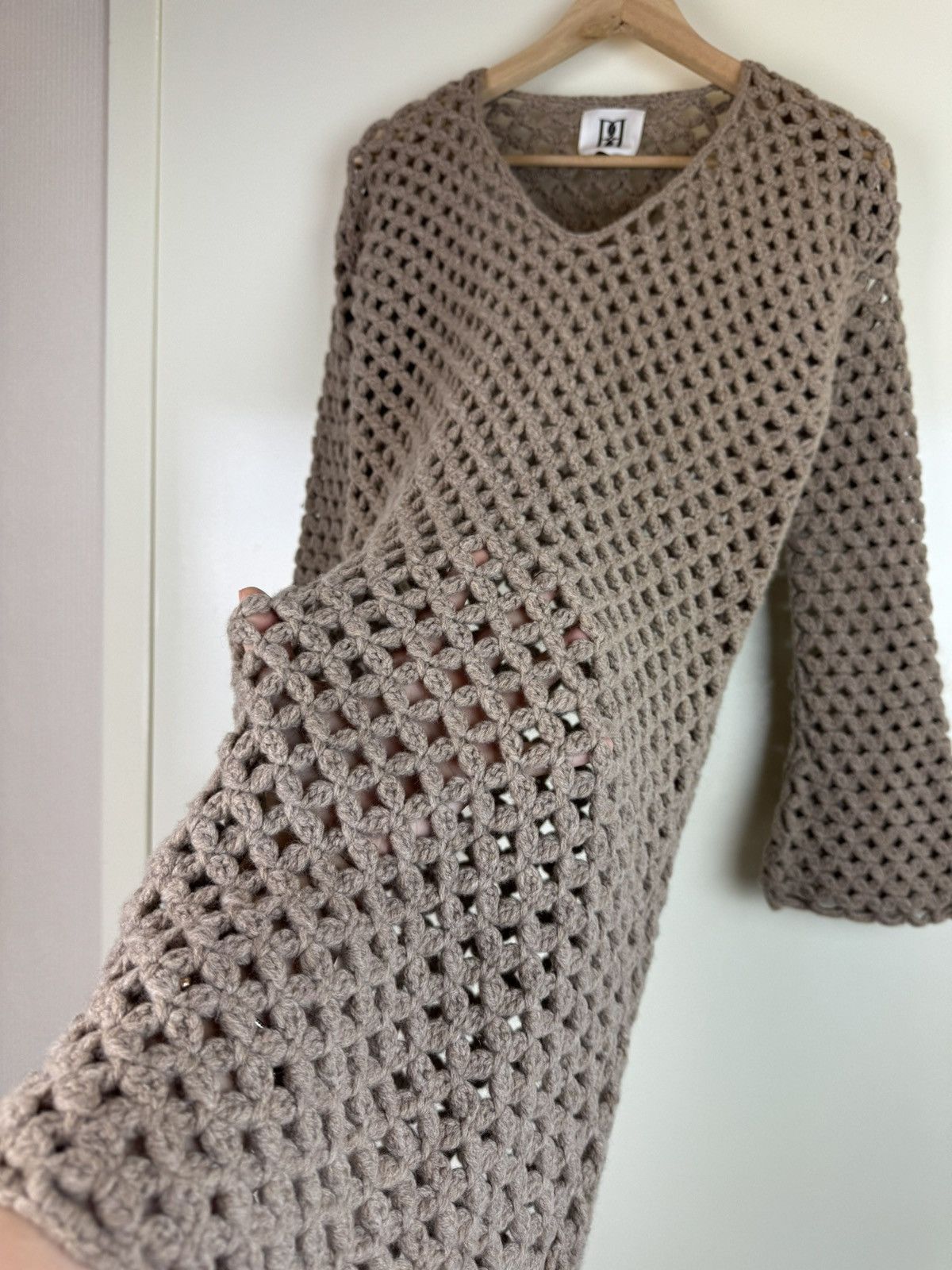 By Malene Birger Malene Birger wool crochet knit sweater dress brown M Size M / US 6-8 / IT 42-44 - 12 Thumbnail