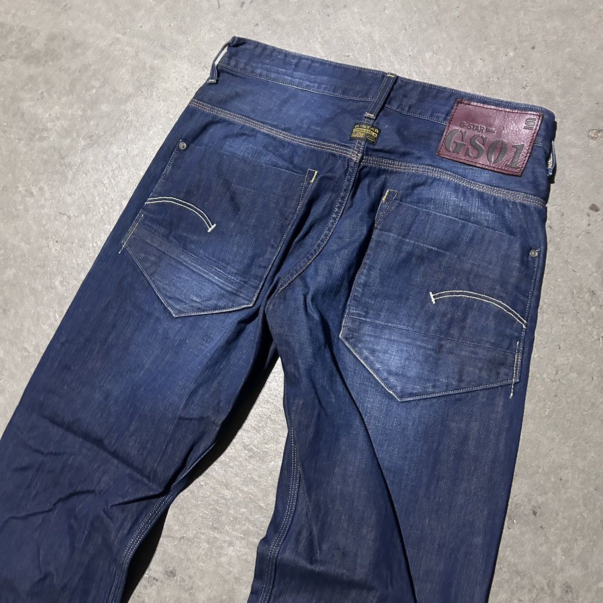 G-Star G star raw blue indigo denim jeans straight leg Size US 31 - 7 Thumbnail