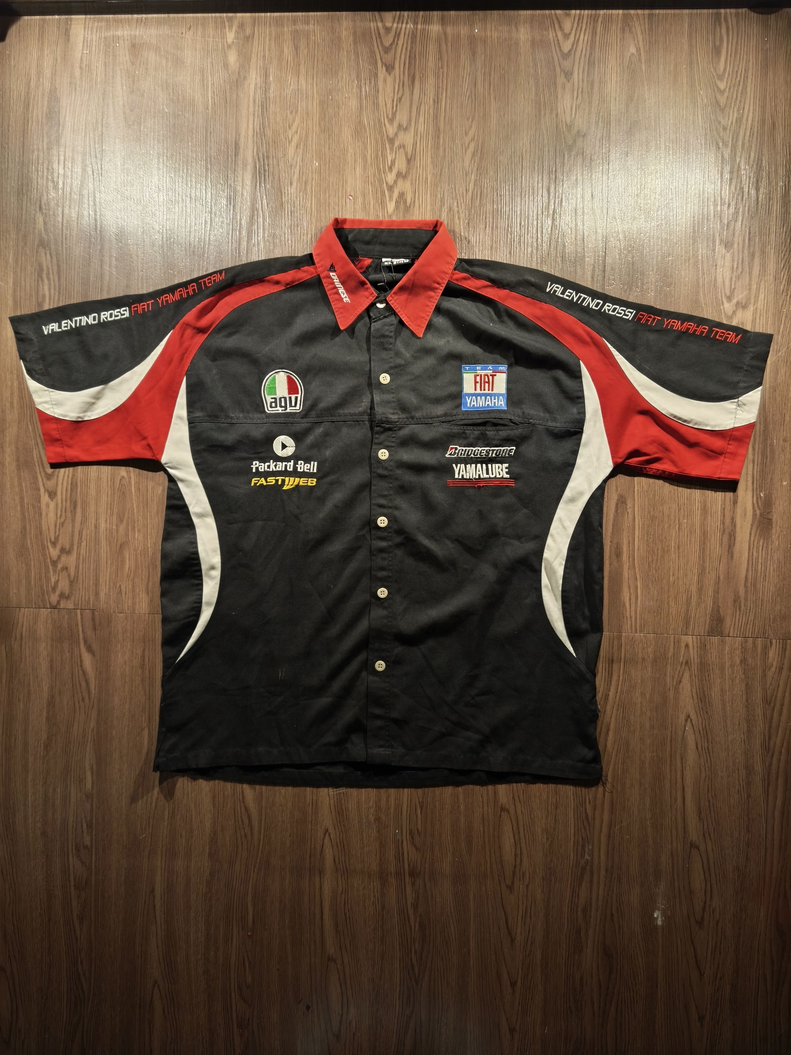 Japanese Brand Valentino Rossi Fiat Yamaha Team Racing Workshirt Size US L / EU 52-54 / 3 - 1 Thumbnail