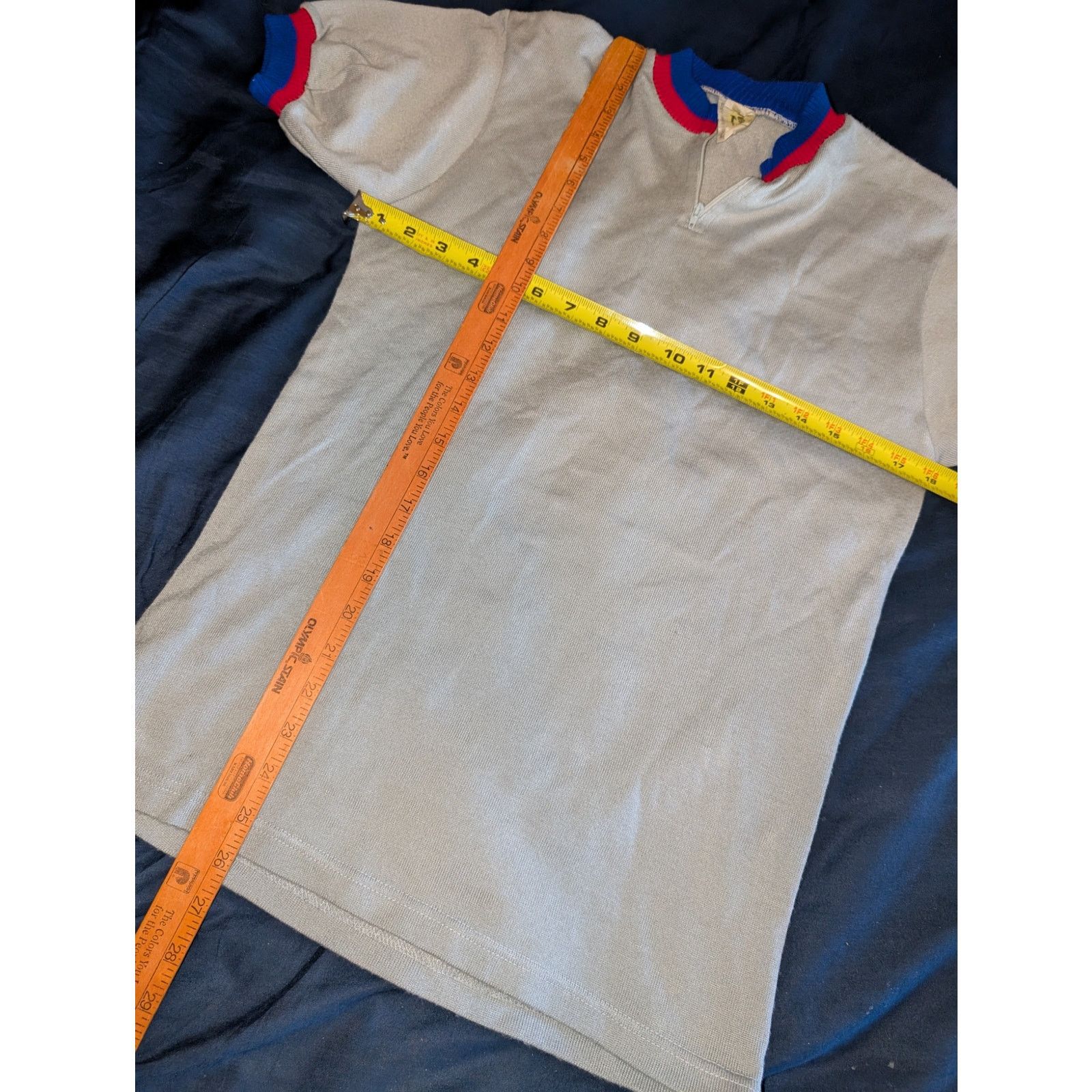 PEARL iZUMi Vintage French Cycling Bicycle Jersey Acrylic Large Turino Size US L / EU 52-54 / 3 - 4 Thumbnail