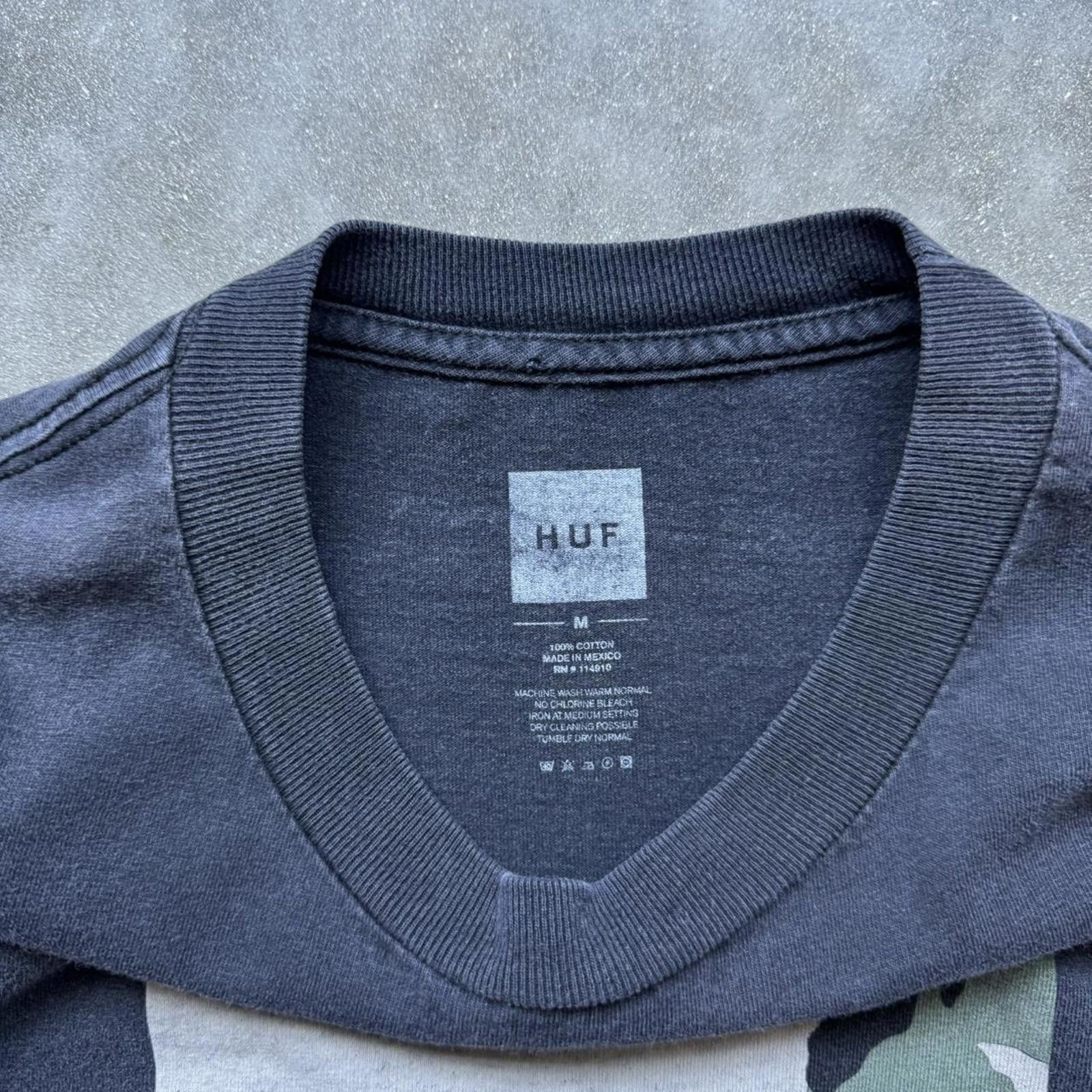 Huf HUF Camouflage Box Logo Skate Graphic T-Shirt Size US M / EU 48-50 / 2 - 5 Thumbnail