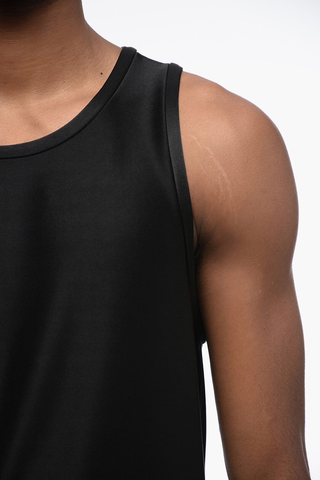 Jil Sander og1mm0625 Stretch Viscose Tank Top in Black Size US S / EU 44-46 / 1 - 3 Thumbnail