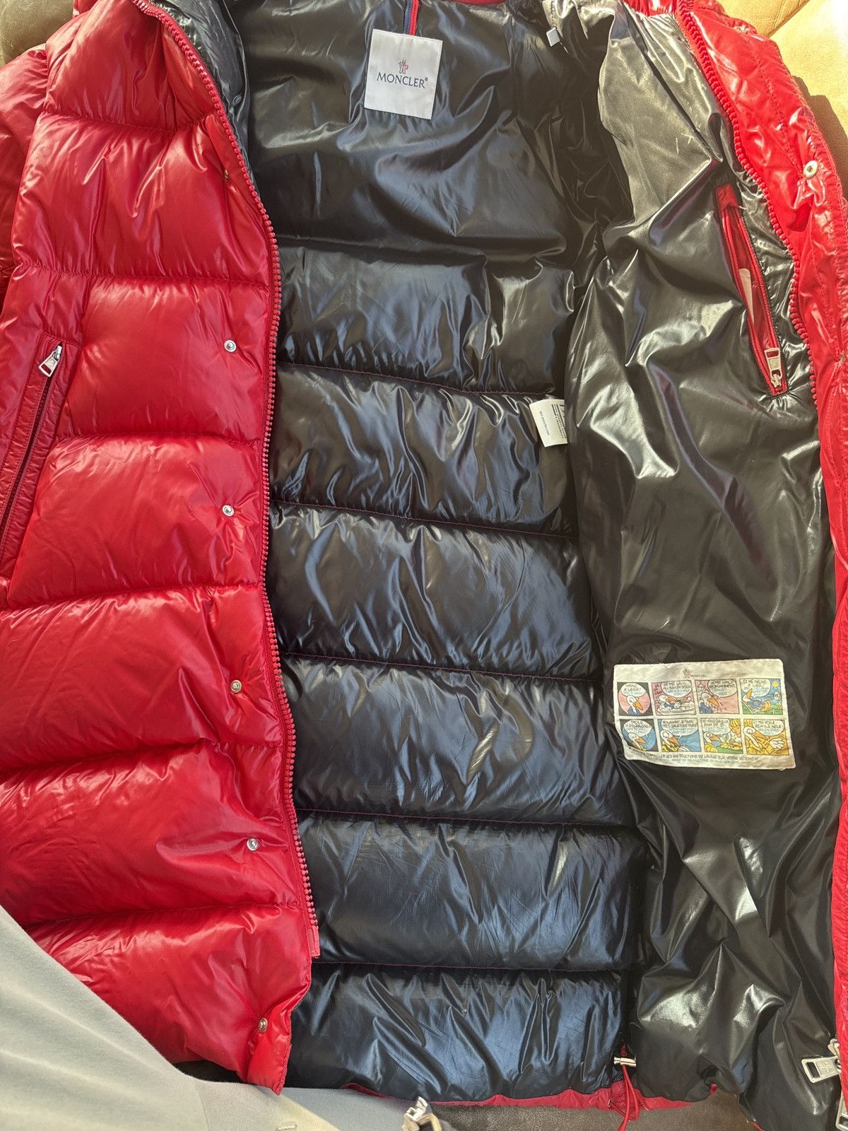 Moncler 🔴RED MONCLER - Size 2- ❗️✅HANOVERIAN HOODED LONG DOWN JACKET Size US M / EU 48-50 / 2 - 6 Thumbnail
