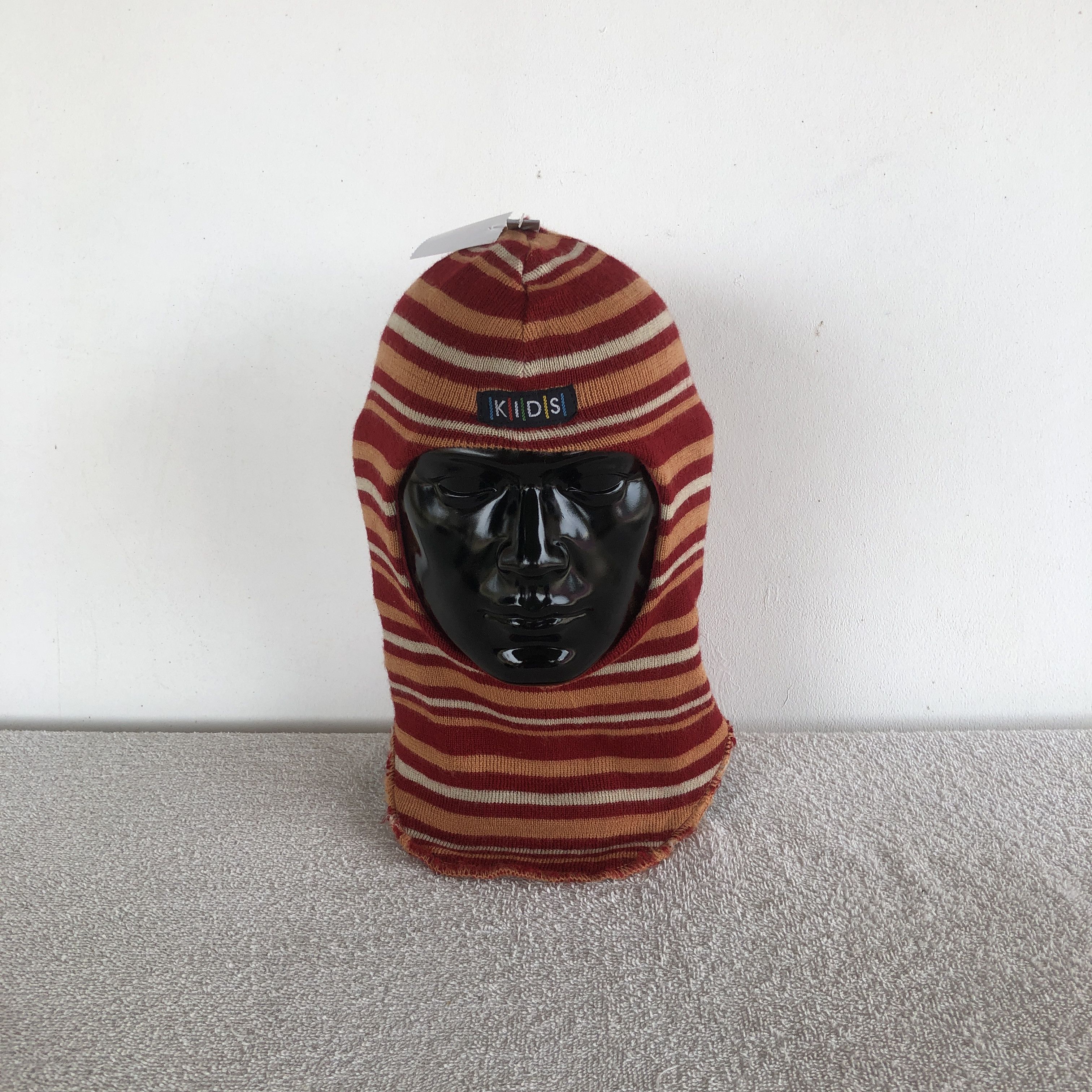 Japanese Brand Multi Color Balaclava Beanie Stripe Snow Caps Japanese Hats Size ONE SIZE - 2 Thumbnail