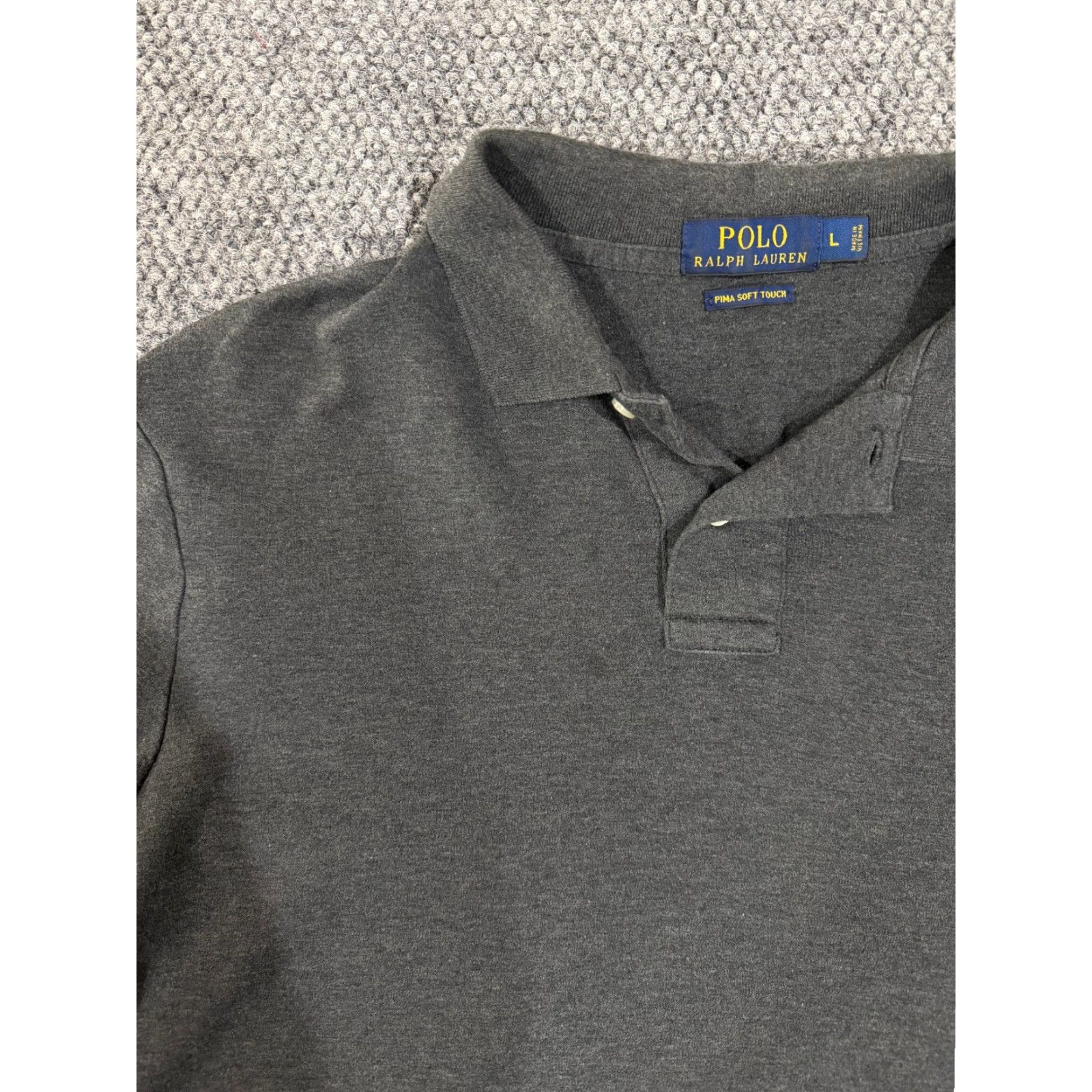 Polo Ralph Lauren Polo Ralph Lauren Polo Shirt Mens L Gray Short Sleeve Embroidered Logo Classic Sports Golf Shirt Size US L / EU 52-54 / 3 - 3 Thumbnail