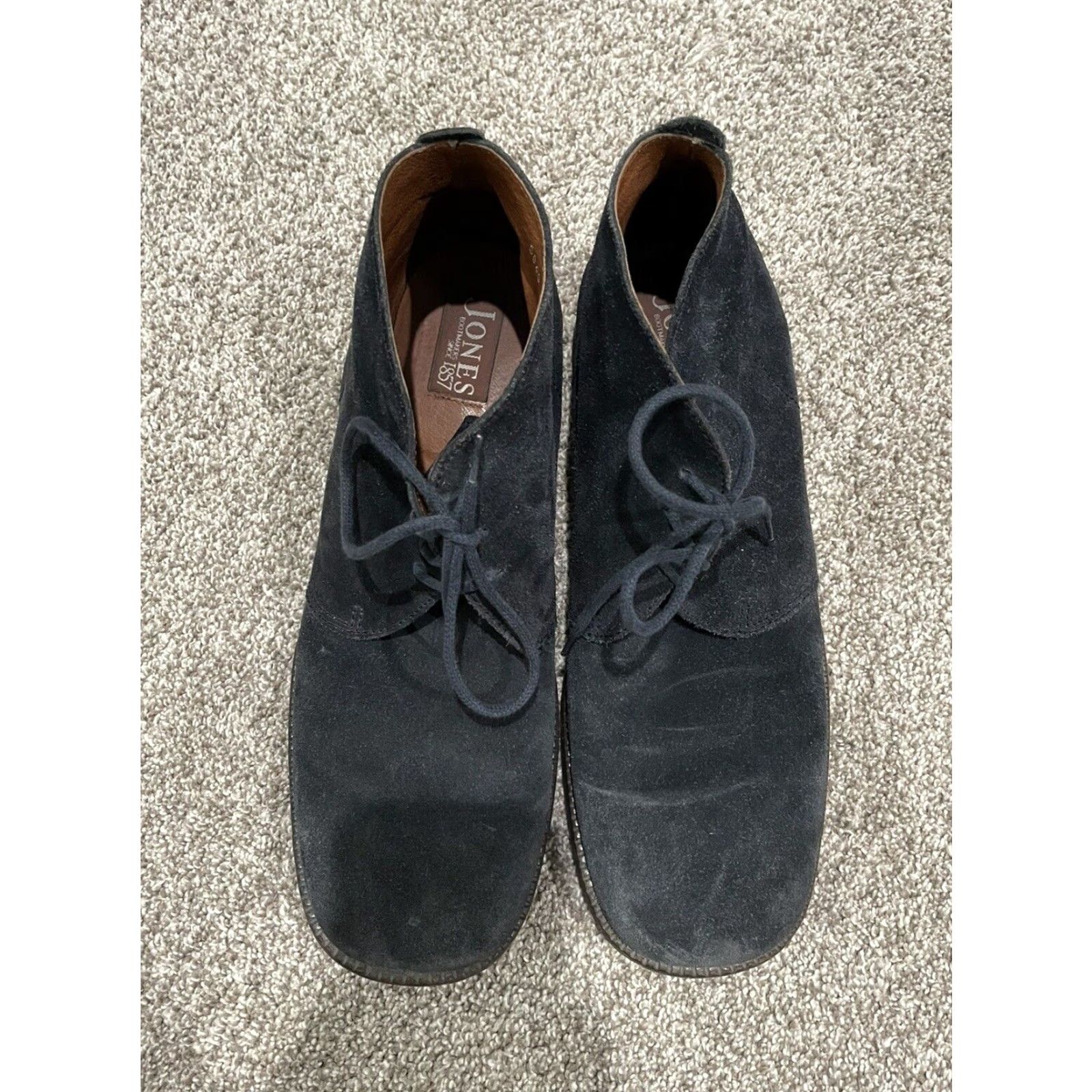 Vintage VINTAGE Jones BootMakers 1857 Deacon Suede Chukka Boots Mens Size 12 Black 5940-018-11 Men’s Boots Size US 12 / EU 45 - 3 Thumbnail
