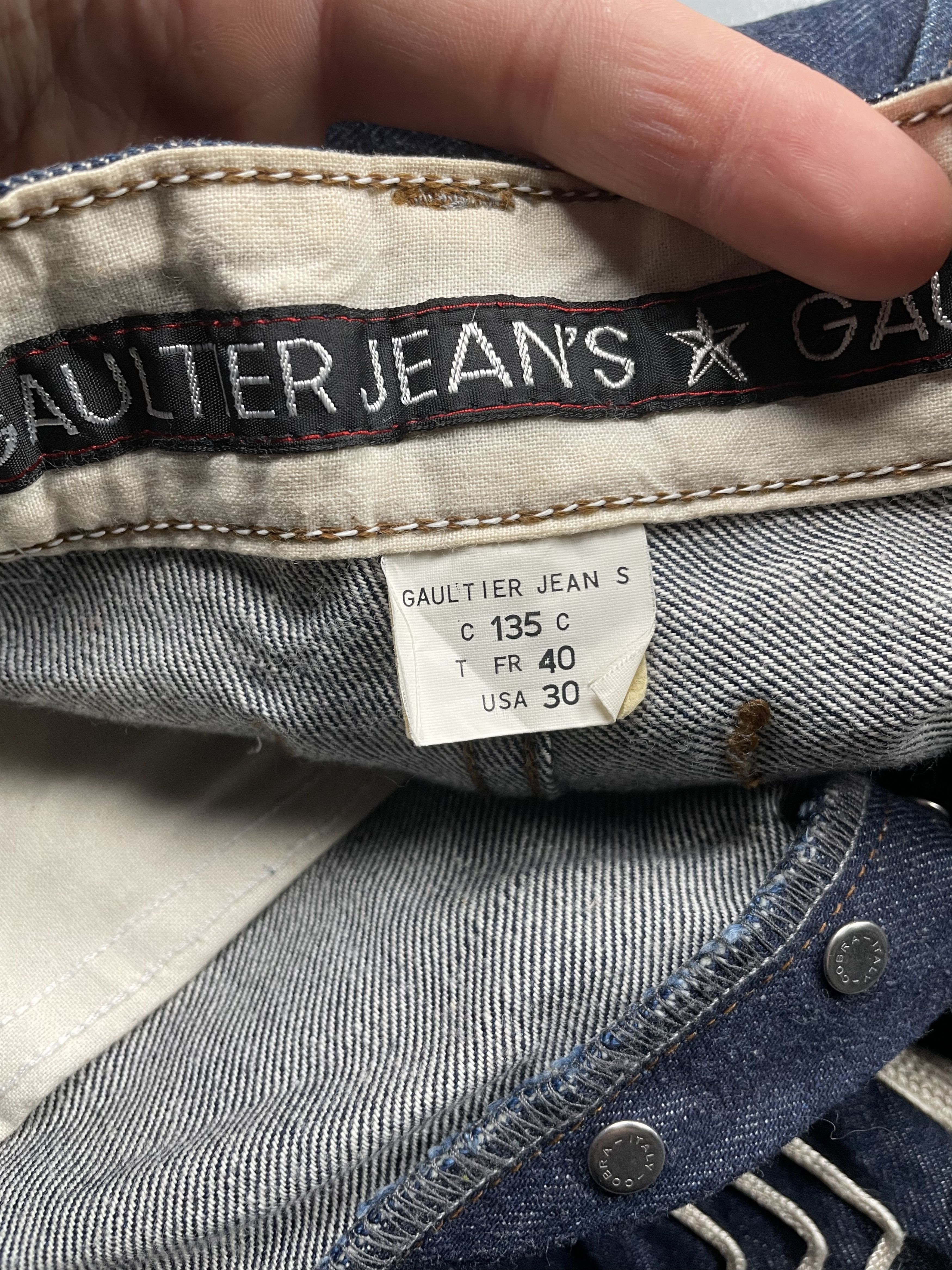 Jean Paul Gaultier vintage Gaultier Jean's embroidered jeans - size 30 Size 30" / US 8 / IT 44 - 8 Thumbnail