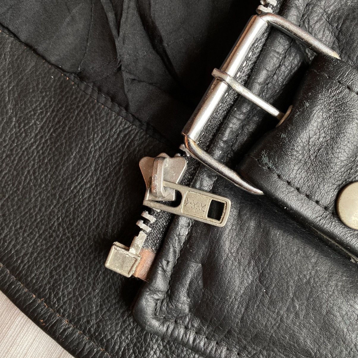 Genuine Leather × Japanese Brand BRANDO Bikers Leather Jacket Size US L / EU 52-54 / 3 - 8 Thumbnail