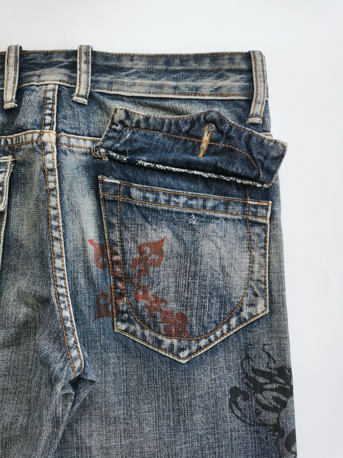 semanticdesign Cross Dragon Flower Bootcut Semanticdesign Distressed Jeans Size US 30 / EU 46 - 4 Thumbnail