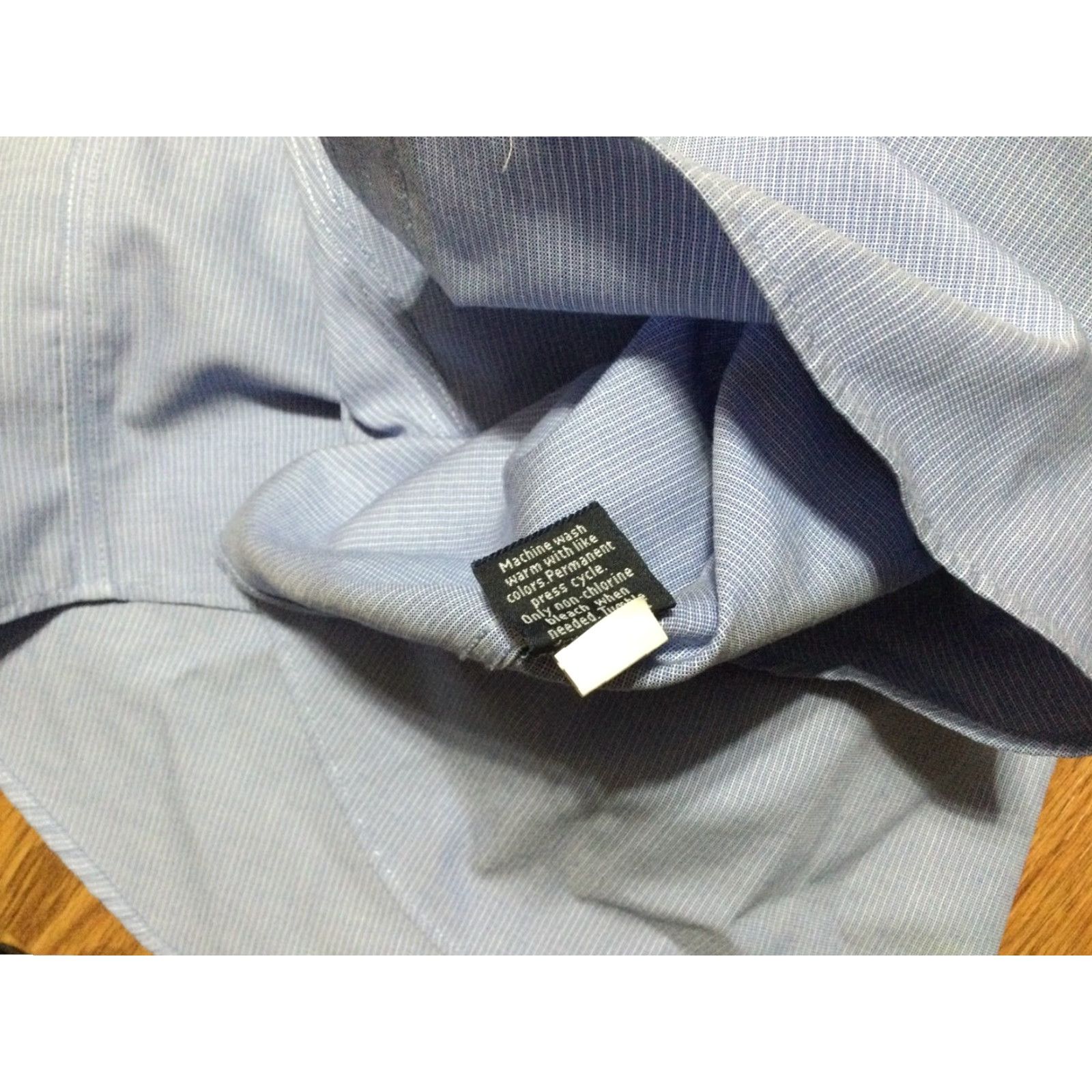 Croft & Barrow Croft & Barrow Classic Fit Non-Iron Dress Shirt 100% Cotton Size 18 Blue Mens Size US XXL / EU 58 / 5 - 6 Thumbnail