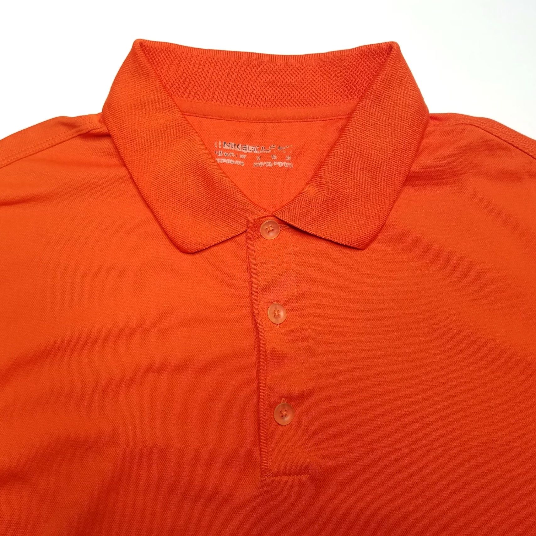Nike VINTAGE Nike Golf Polo Shirt Shirt Adult Medium Orange Short Sleeve Button-Up 90s Concert? Size US M / EU 48-50 / 2 - 2 Thumbnail