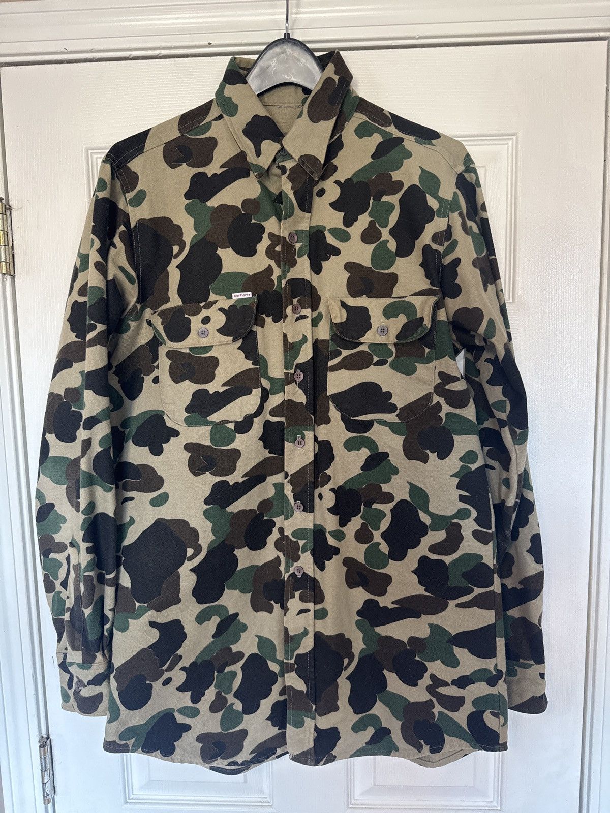 Carhartt Duck camo button up Size US L / EU 52-54 / 3 - 1 Thumbnail