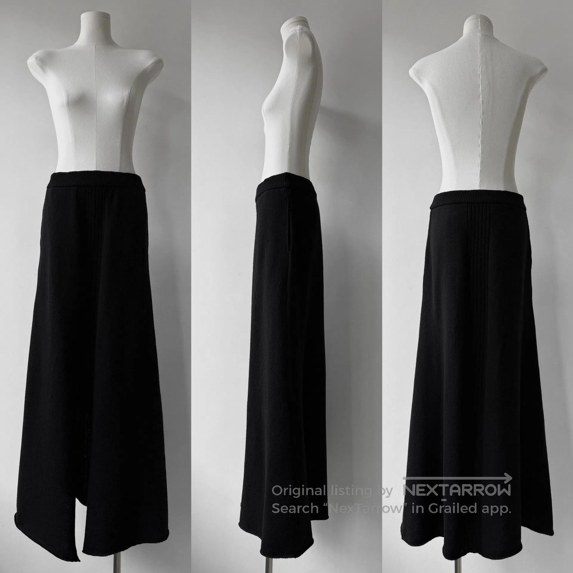 Yohji Yamamoto Yohji Yamamoto Y's 24AW Asymmetric Maxi Skirt. Size 22" - 7 Thumbnail