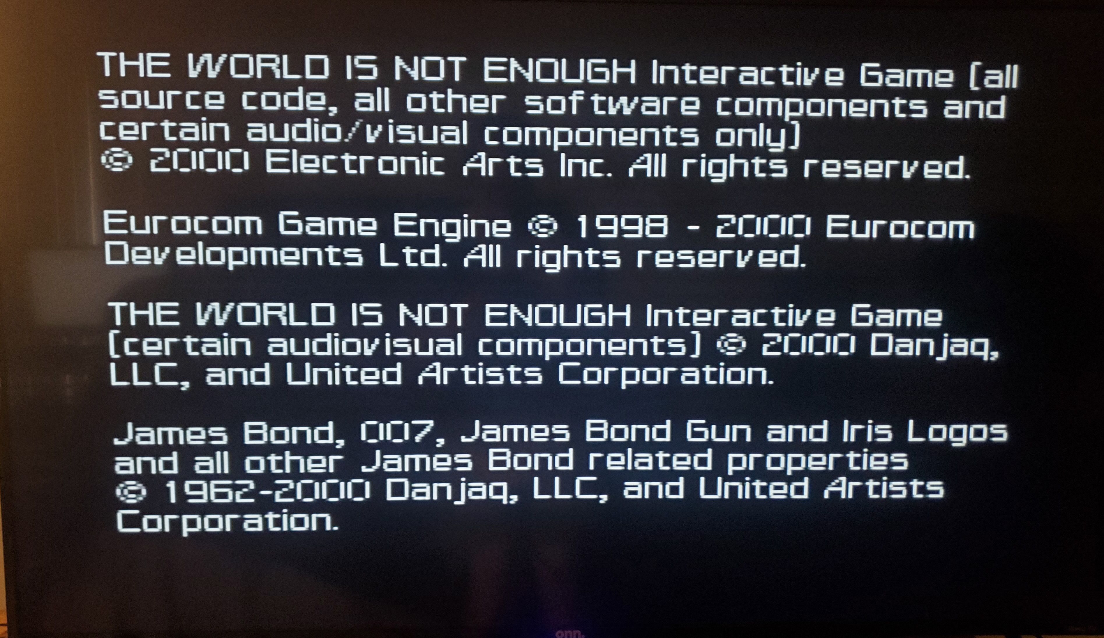 Nintendo 007 The World is Not Enough N64 Nintendo 64 Video Game Size ONE SIZE - 3 Thumbnail