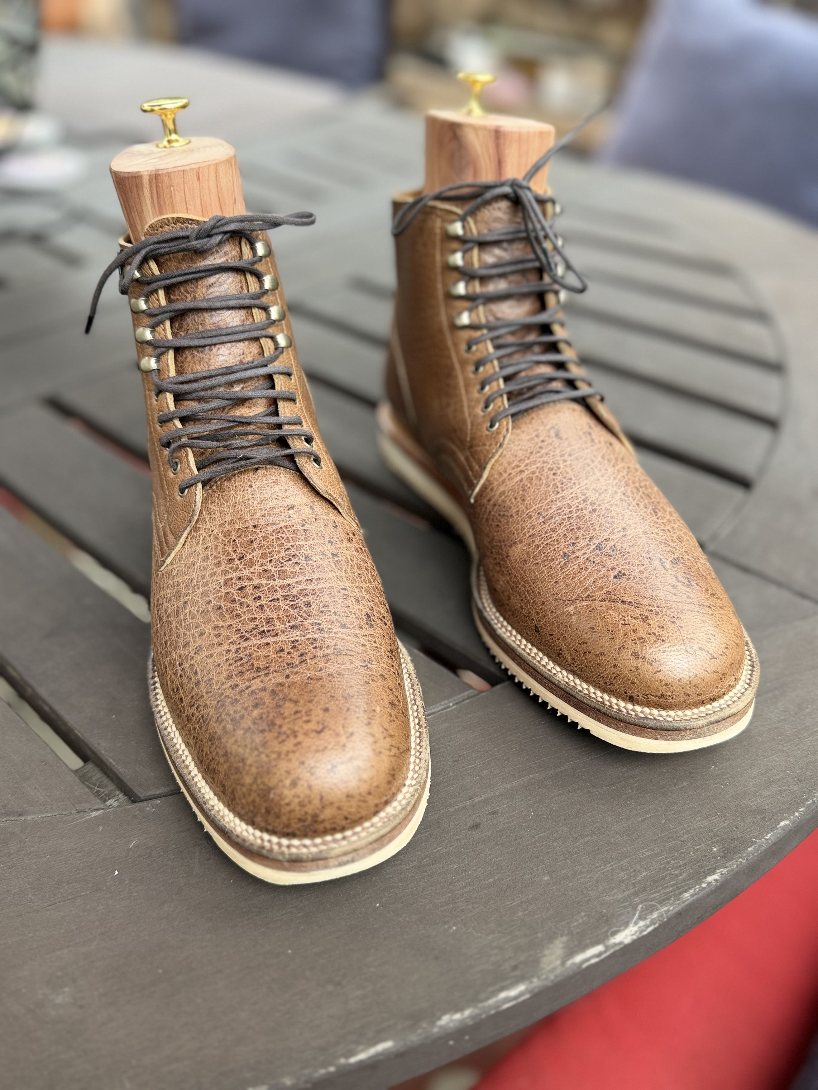 Viberg Viberg Wasabi Waxed Veltd Service Boots Mini Ripple Size US 8.5 / EU 41-42 - 1 Thumbnail