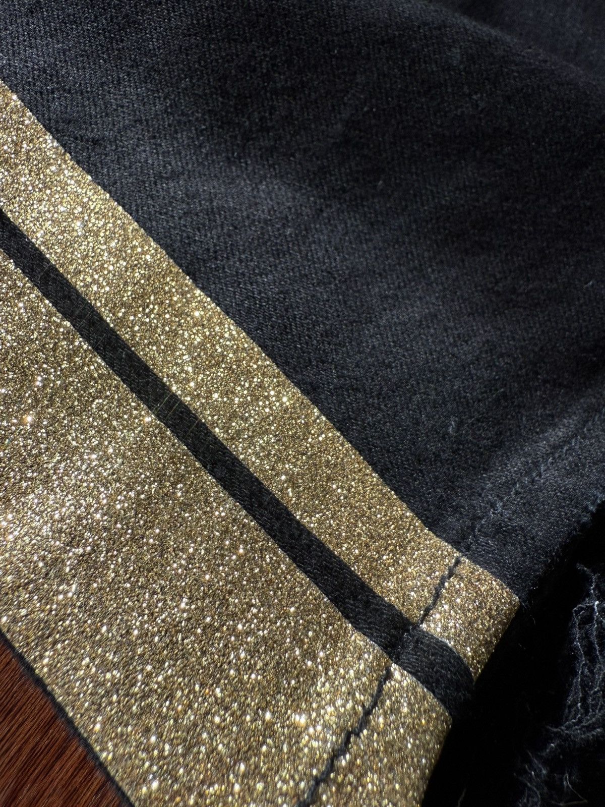 Amiri Amiri Gold Glitter Jean Size US 30 / EU 46 - 3 Thumbnail