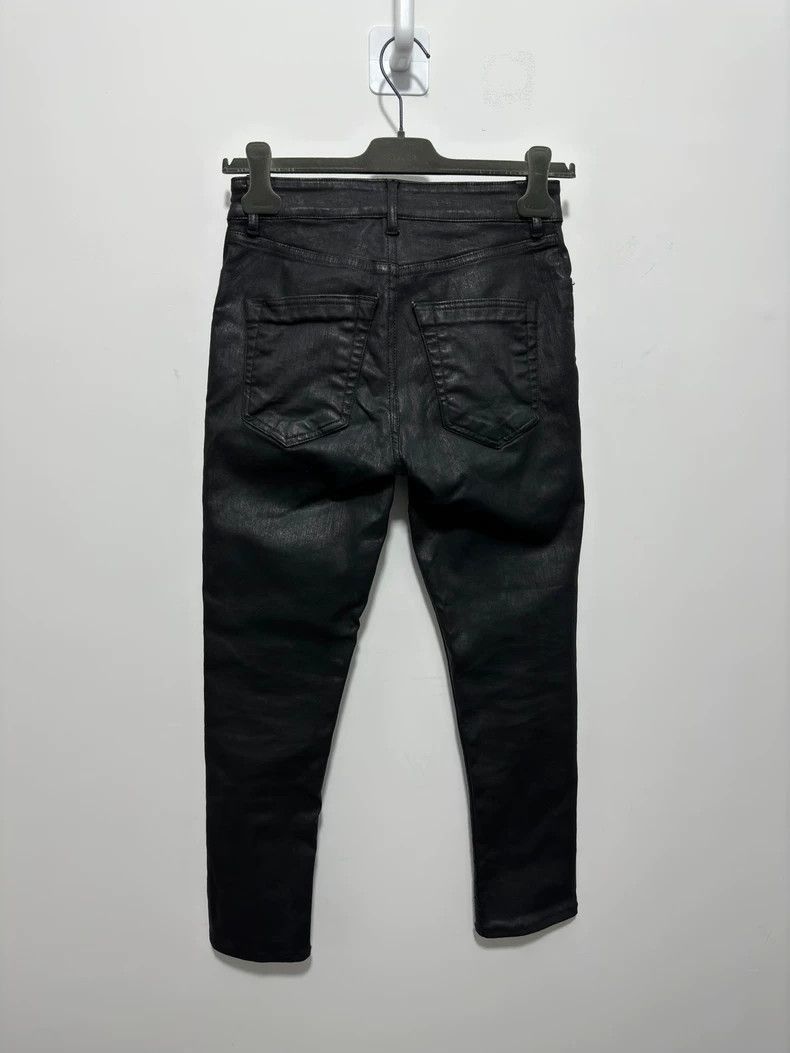 Rick Owens rick owens black waxed motorcycle pants-2508 Size US 30 / EU 46 - 2 Thumbnail