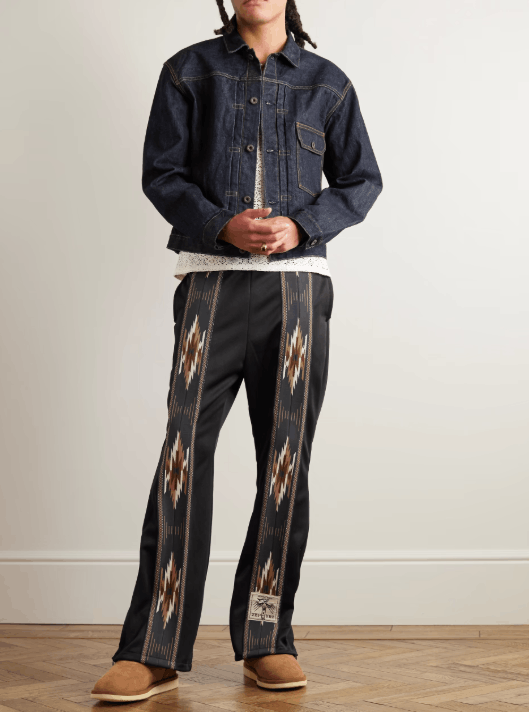Kapital KAPITAL smooth jersey KOCHI & ZEPHYR track pants new black Size US 34 / EU 50 - 3 Thumbnail