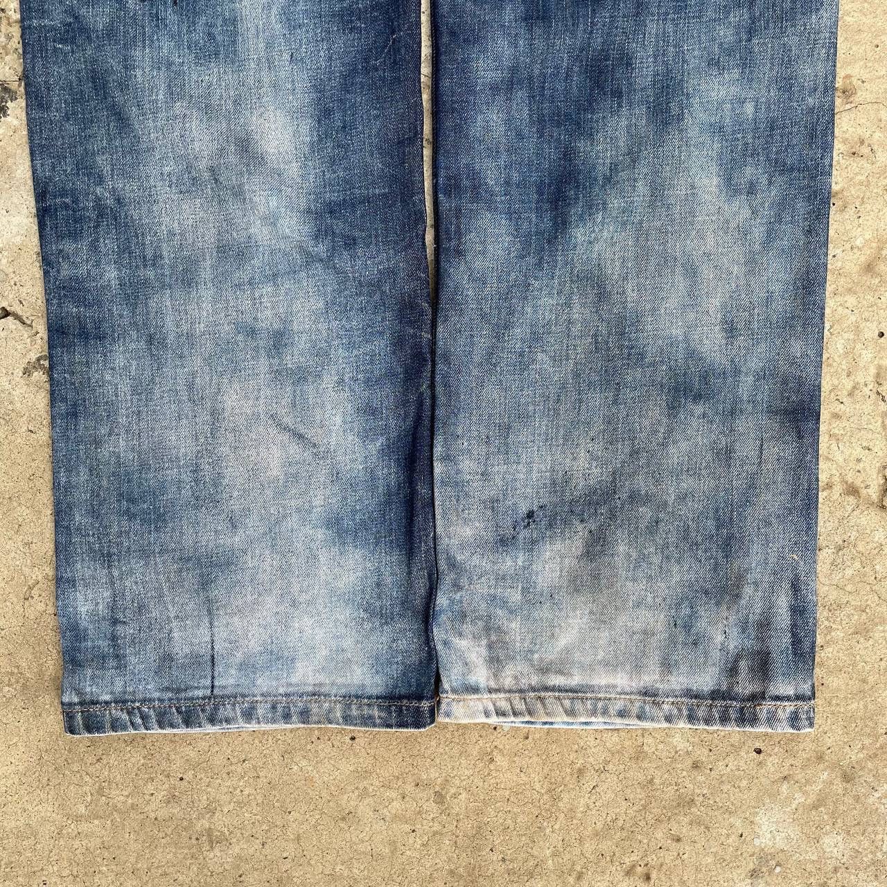 Le Grande Bleu (L.G.B.) VTG Japanese Style Crazy 🤯 Mr.Bright Jeans Baggy Rap Custom Size US 36 / EU 52 - 11 Thumbnail