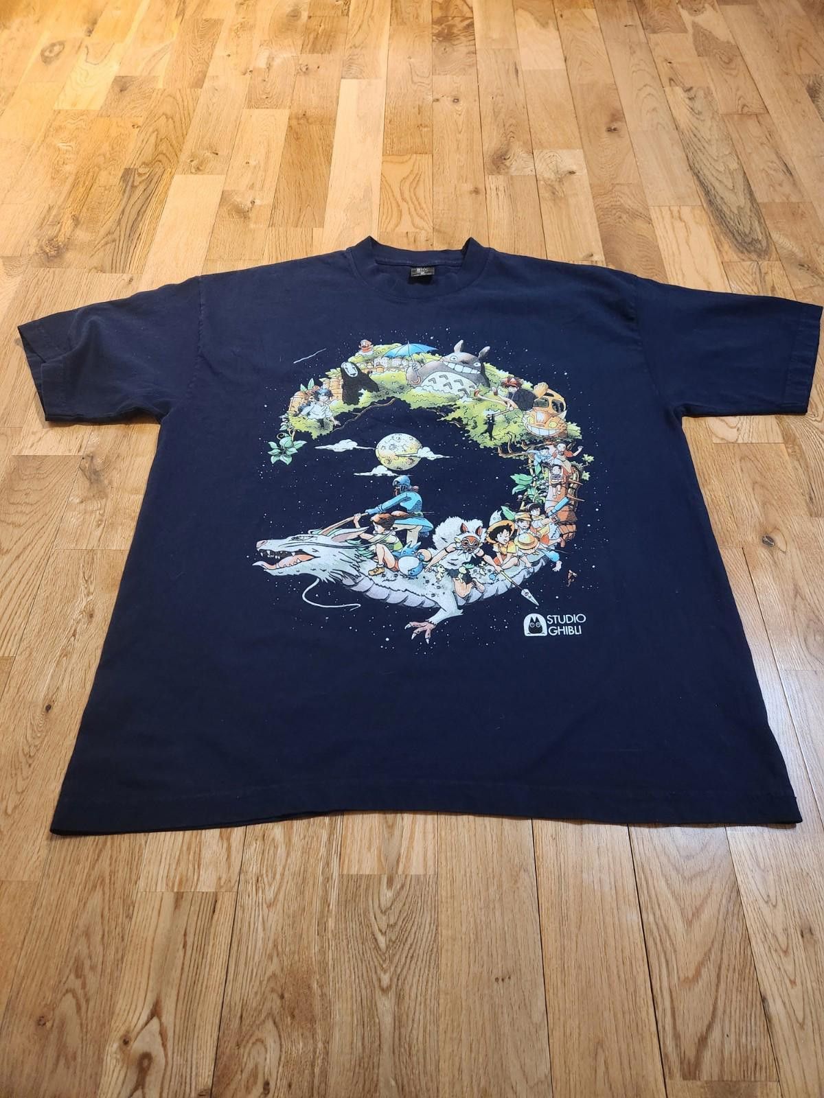 The Unbranded Brand RARE Studio Ghibli AFTRDRK Shirt Navy Men's Large Size US L / EU 52-54 / 3 - 1 Thumbnail
