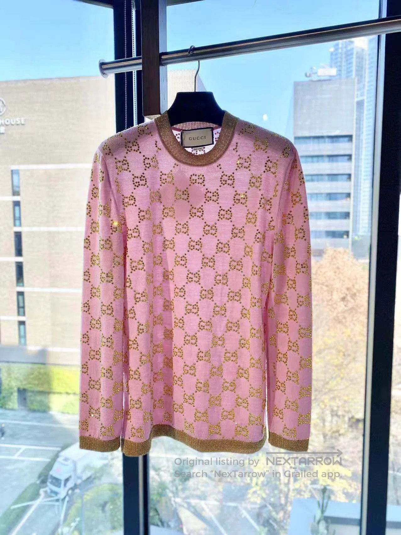 Gucci Guicci Rhinestones are full of printed wool sweaters| Size S / US 4 / IT 40 - 2 Thumbnail