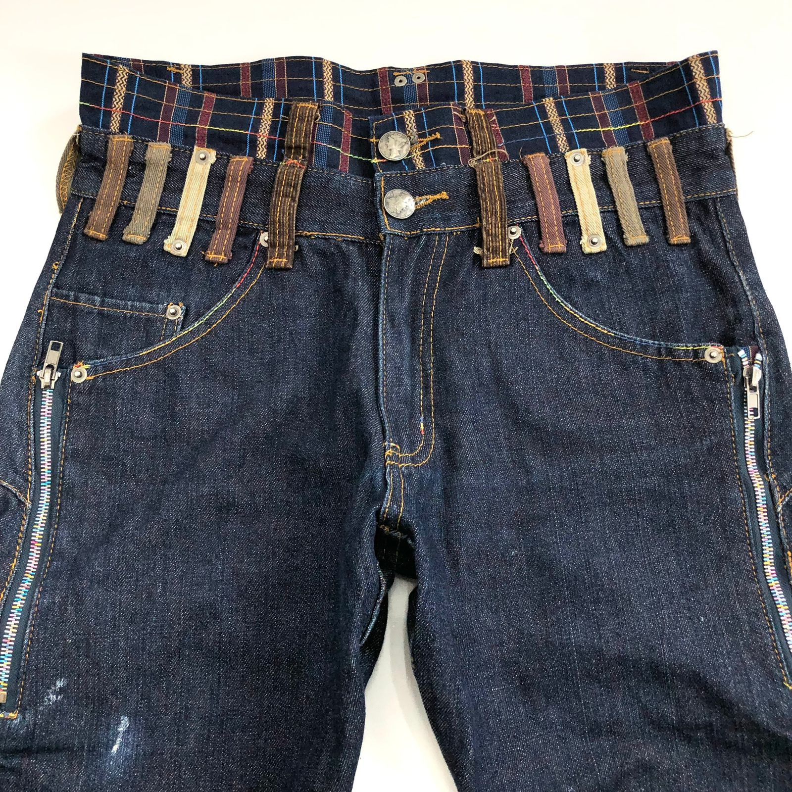 Number (N)ine Japanese Brand Breathmint Double Waist Denim Pants Size US 31 - 2 Thumbnail