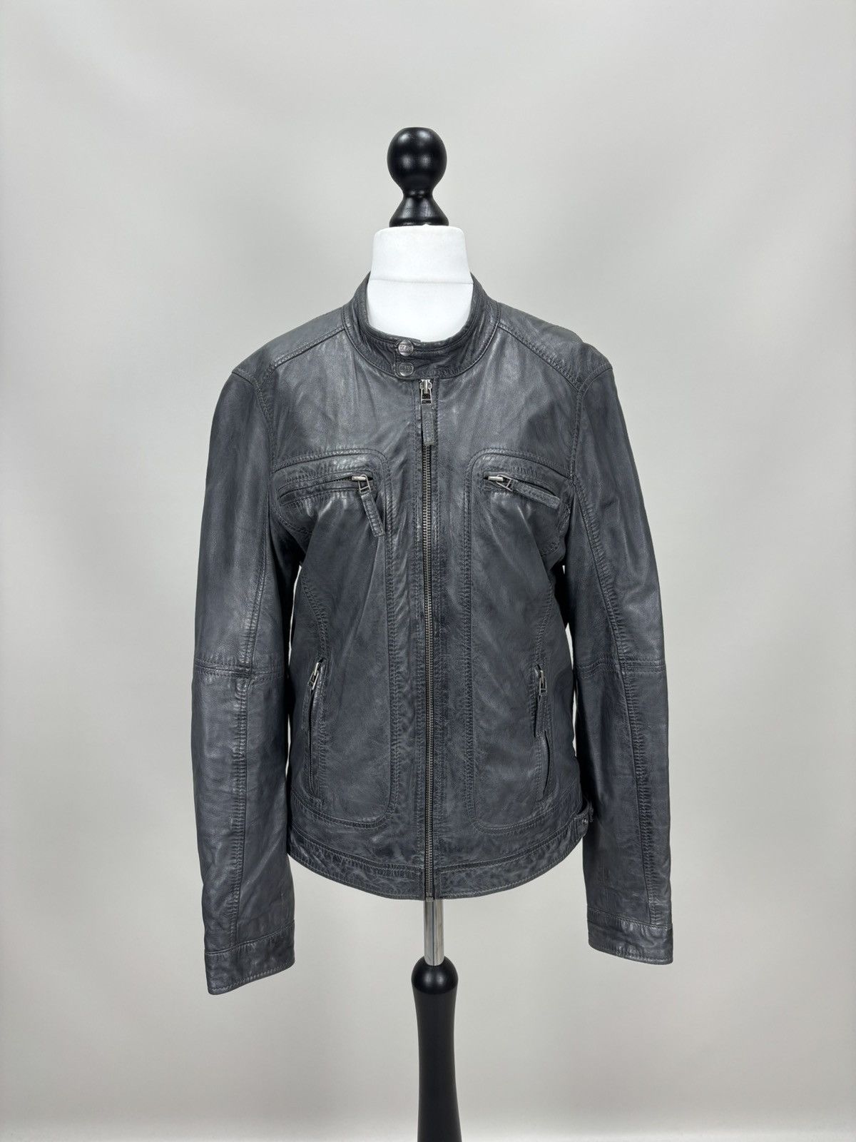 Other Womens leather jacket Oakwood Size M Color Gray Size M / US 6-8 / IT 42-44 - 1 Thumbnail
