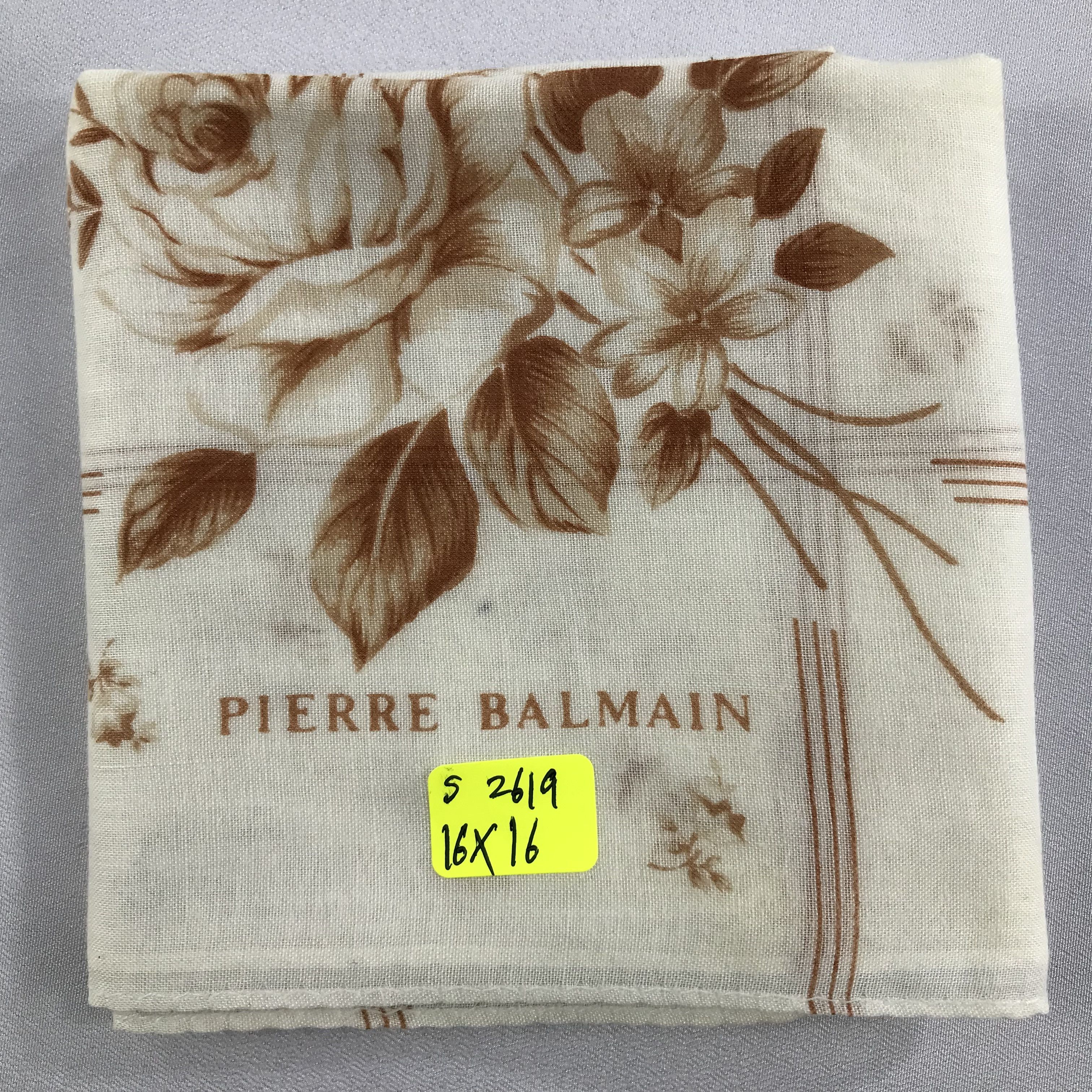 Pierre Balmain × Vintage Pierre Balmain Bandana / Handkerchief / Neckerchief - S2619 Size ONE SIZE - 5 Thumbnail