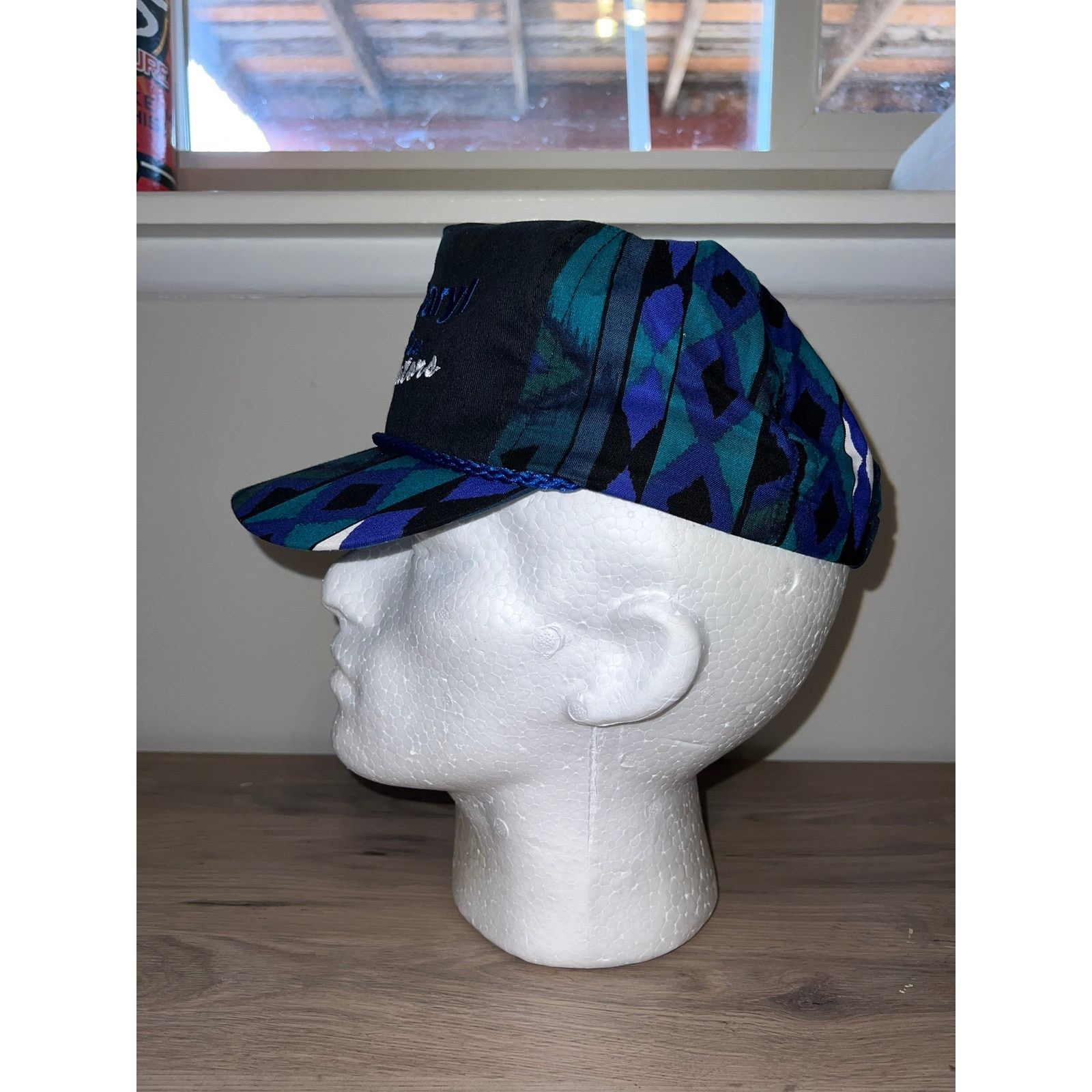 Vintage Vintage Ken Caryl Glass The Innovators Blue Hat Design VTG Size ONE SIZE - 4 Thumbnail