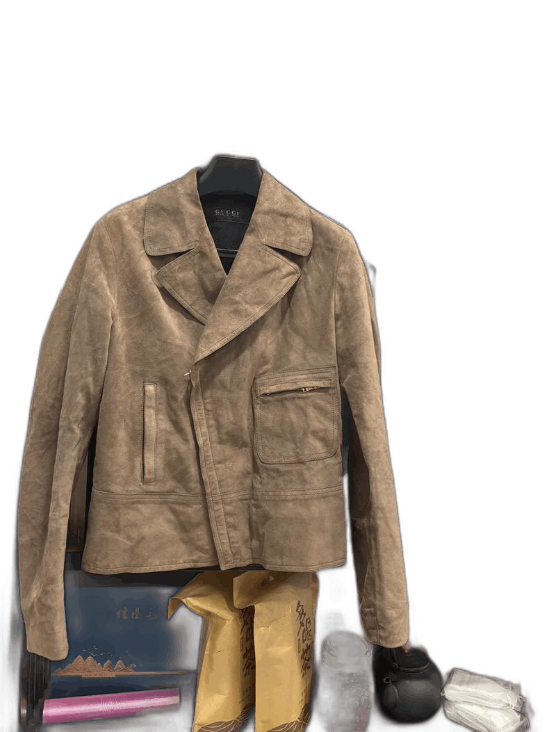 Gucci Gucci Suede Jacket Made in Italy Size 46 Size US M / EU 48-50 / 2 - 1 Thumbnail
