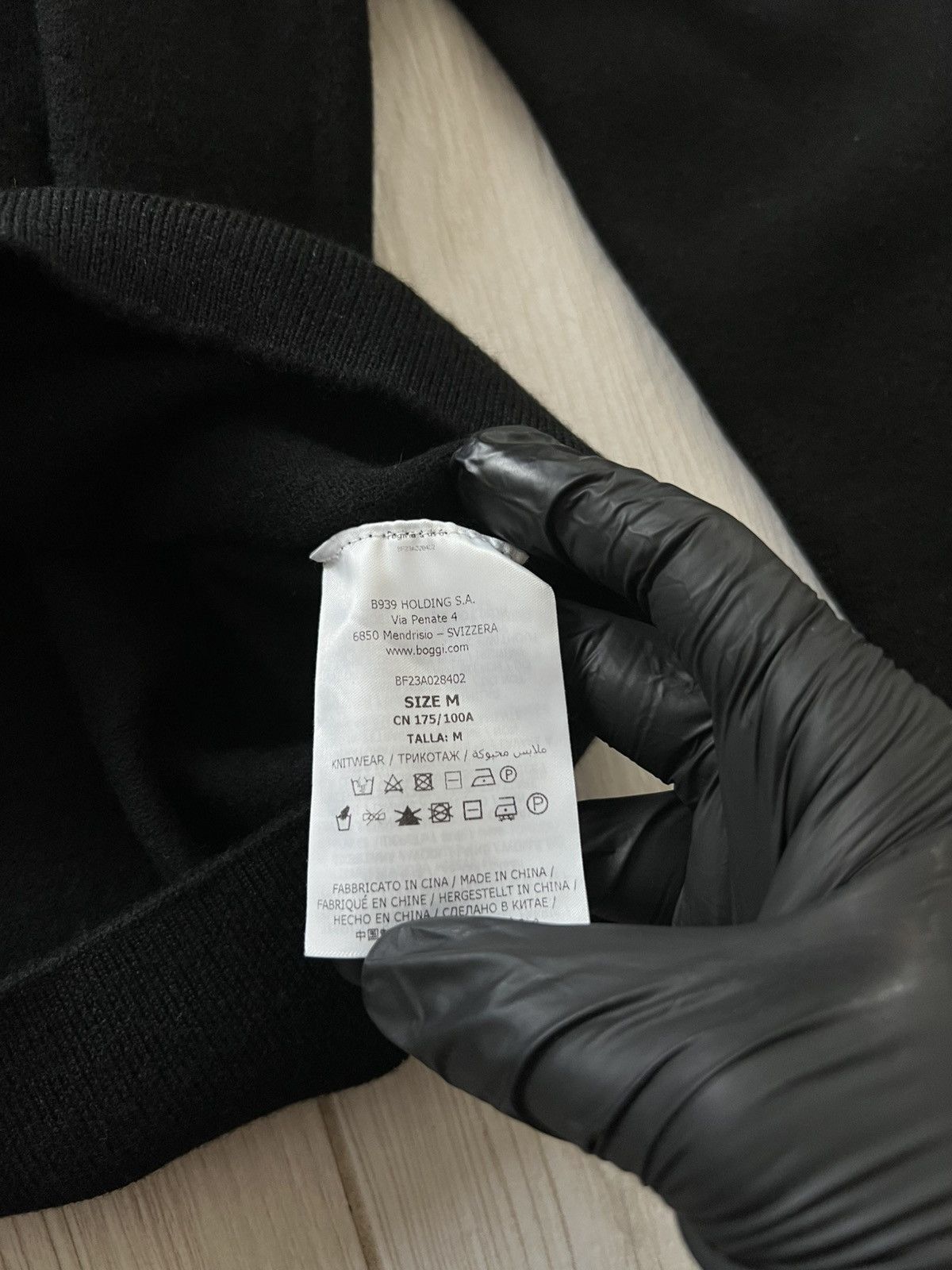 Boggi Boggi Milano Men’s Black Wool Crewneck Jumper Medium Size US M / EU 48-50 / 2 - 12 Thumbnail