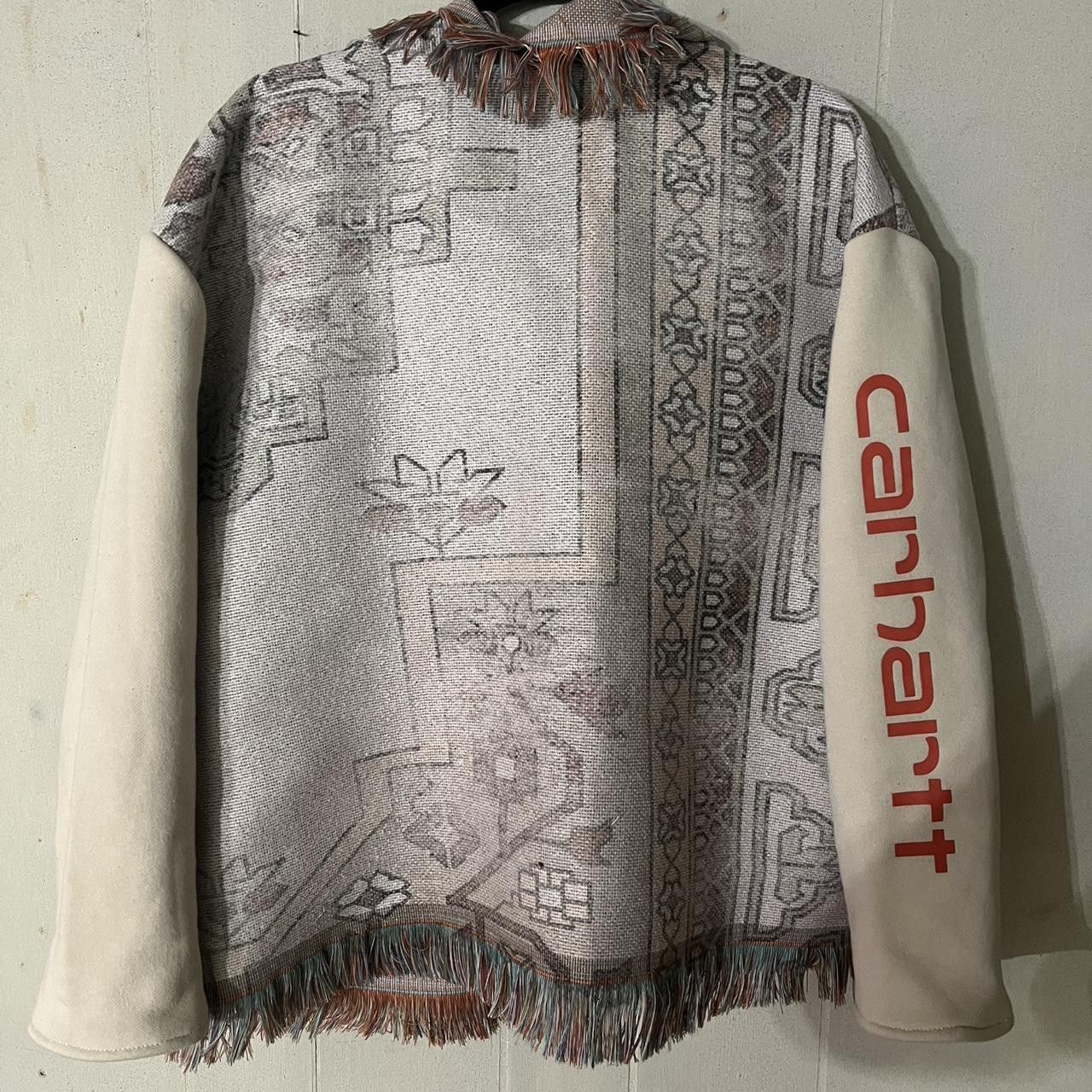 Carhartt × Carhartt Wip × Handmade Carhartt Custom Tapestry Hoodie Jacket Detroit Active Medium Size US M / EU 48-50 / 2 - 1 Thumbnail