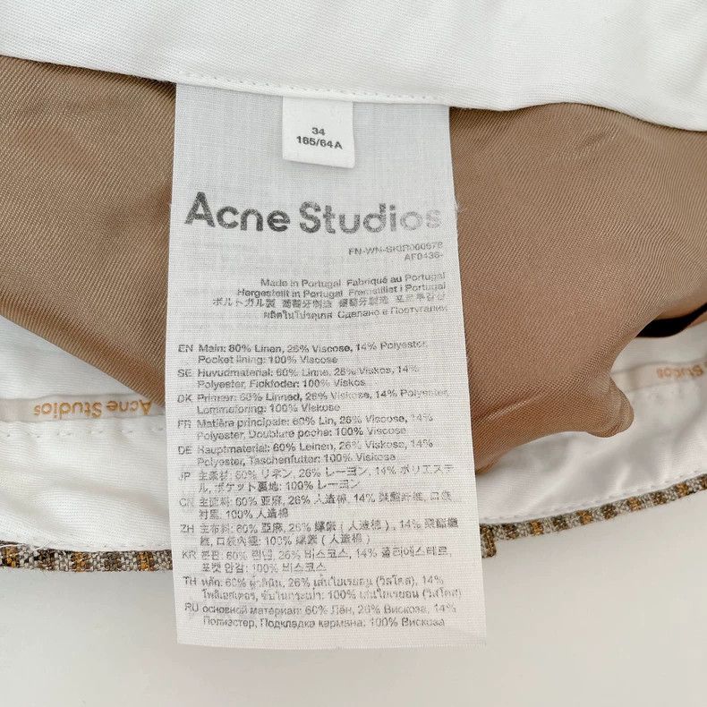 Acne Studios Acne Studios size:34 Agnes embroidered checkered skirt Size 33" - 7 Thumbnail