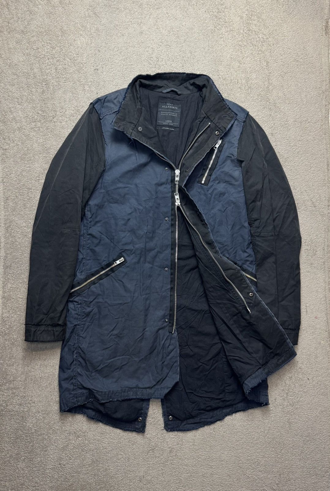Japanese Brand Allsaints Avant Garde Parka Jacket LGB Yohji Yamamoto styled Size US L / EU 52-54 / 3 - 1 Thumbnail